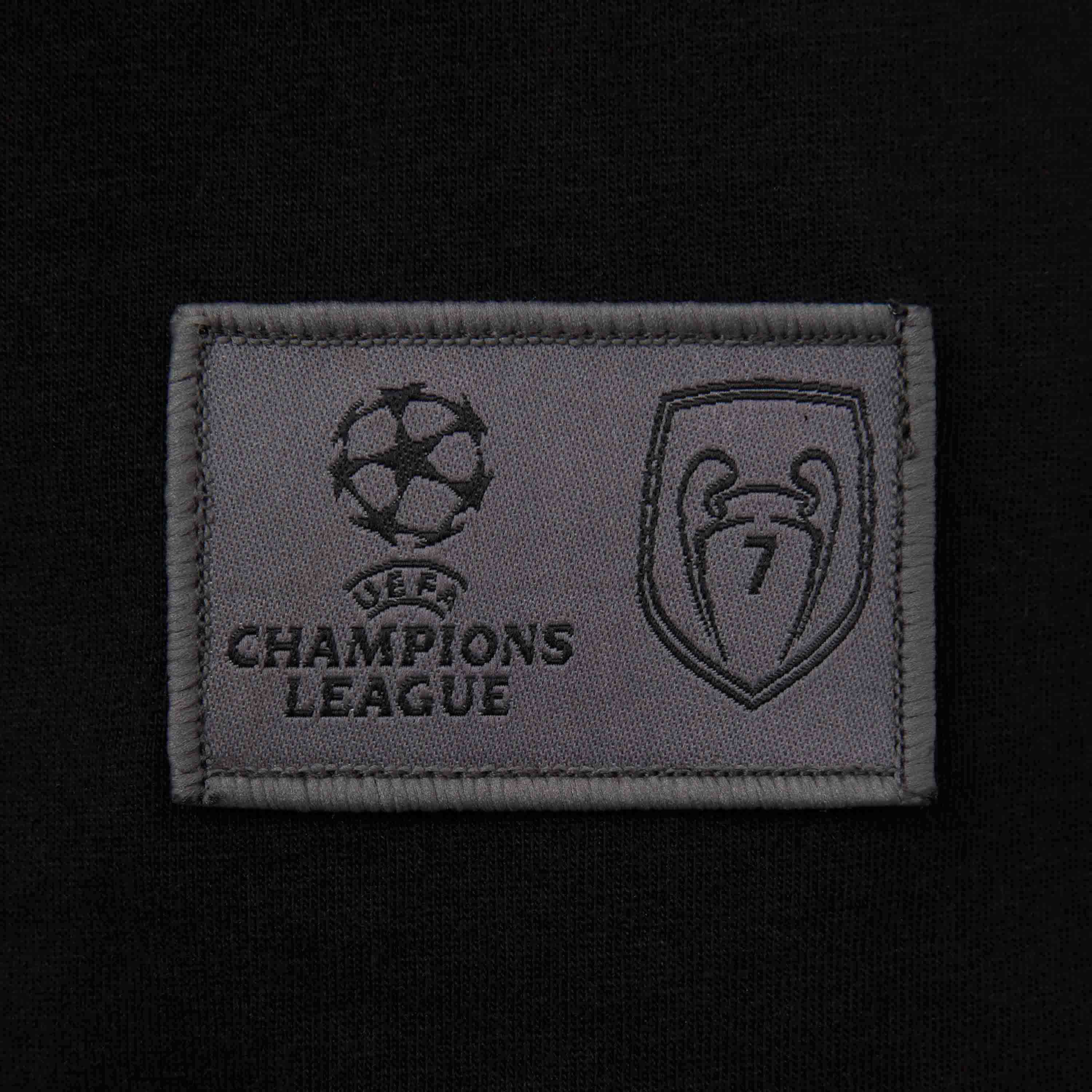 AC Milan Champions League T-Shirt Nera Logo Uomo Cotone