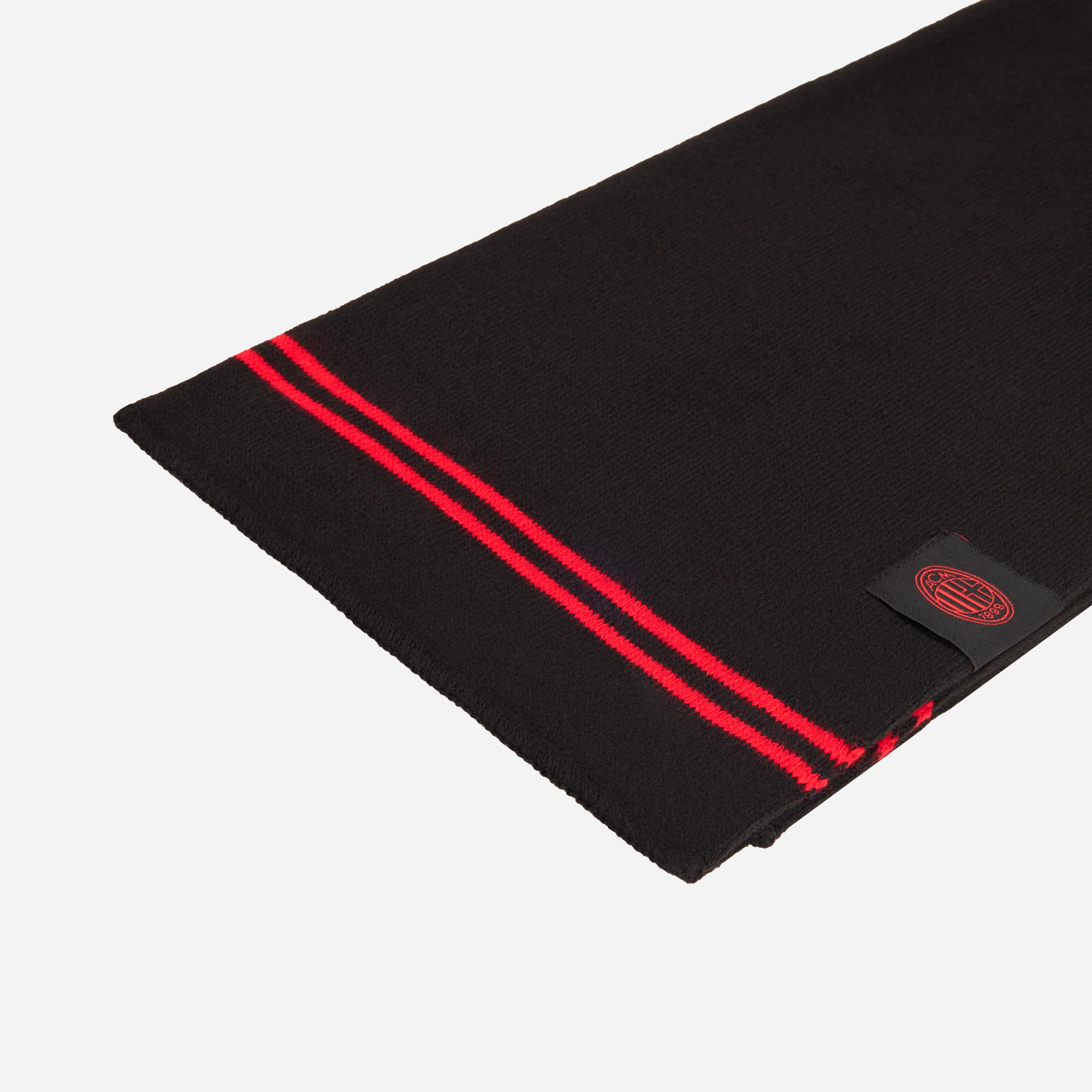 AC Milan sciarpa nera logo taglia unica stadio
