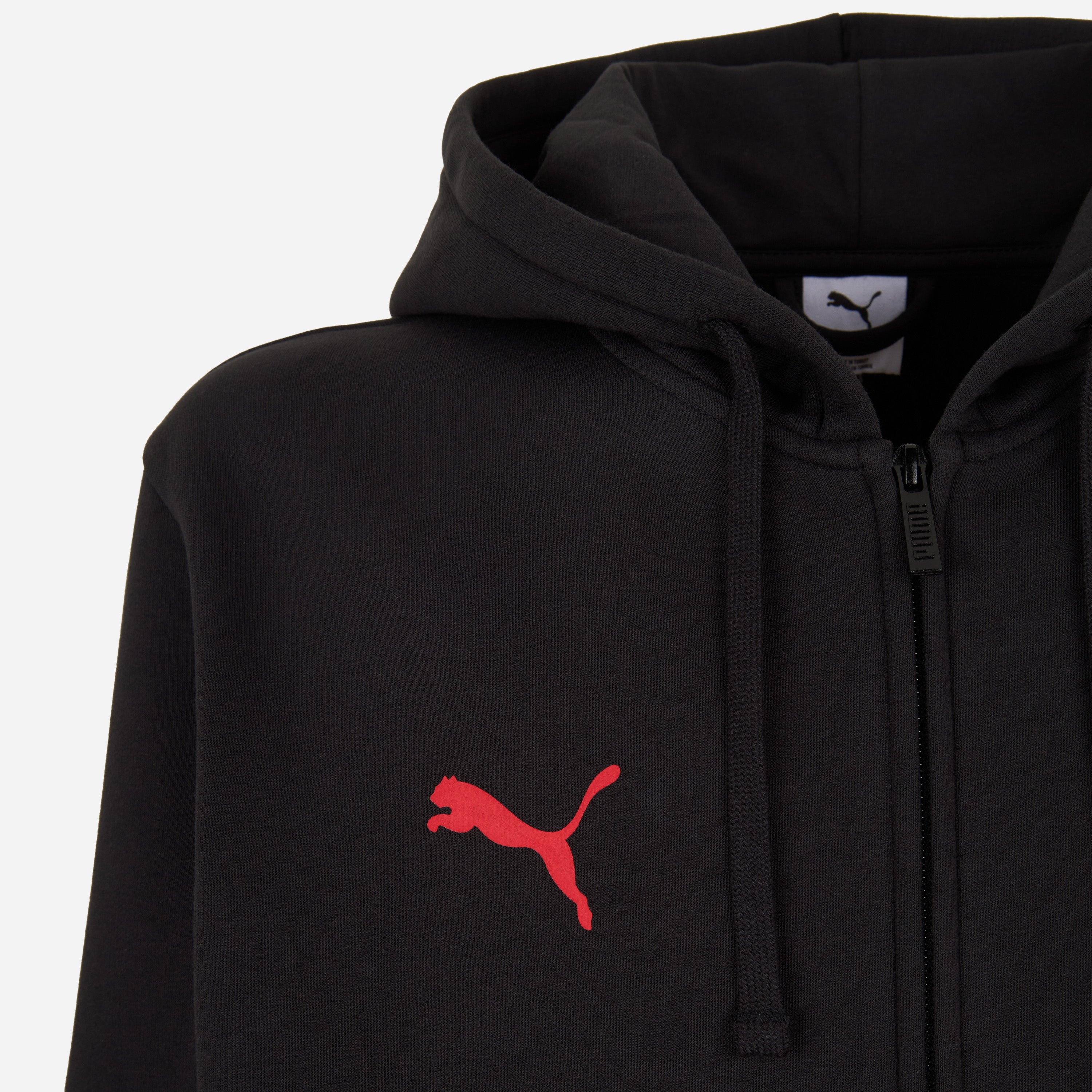 AC Milan Essential Collection Felpa con Zip Nera Uomo Cotone