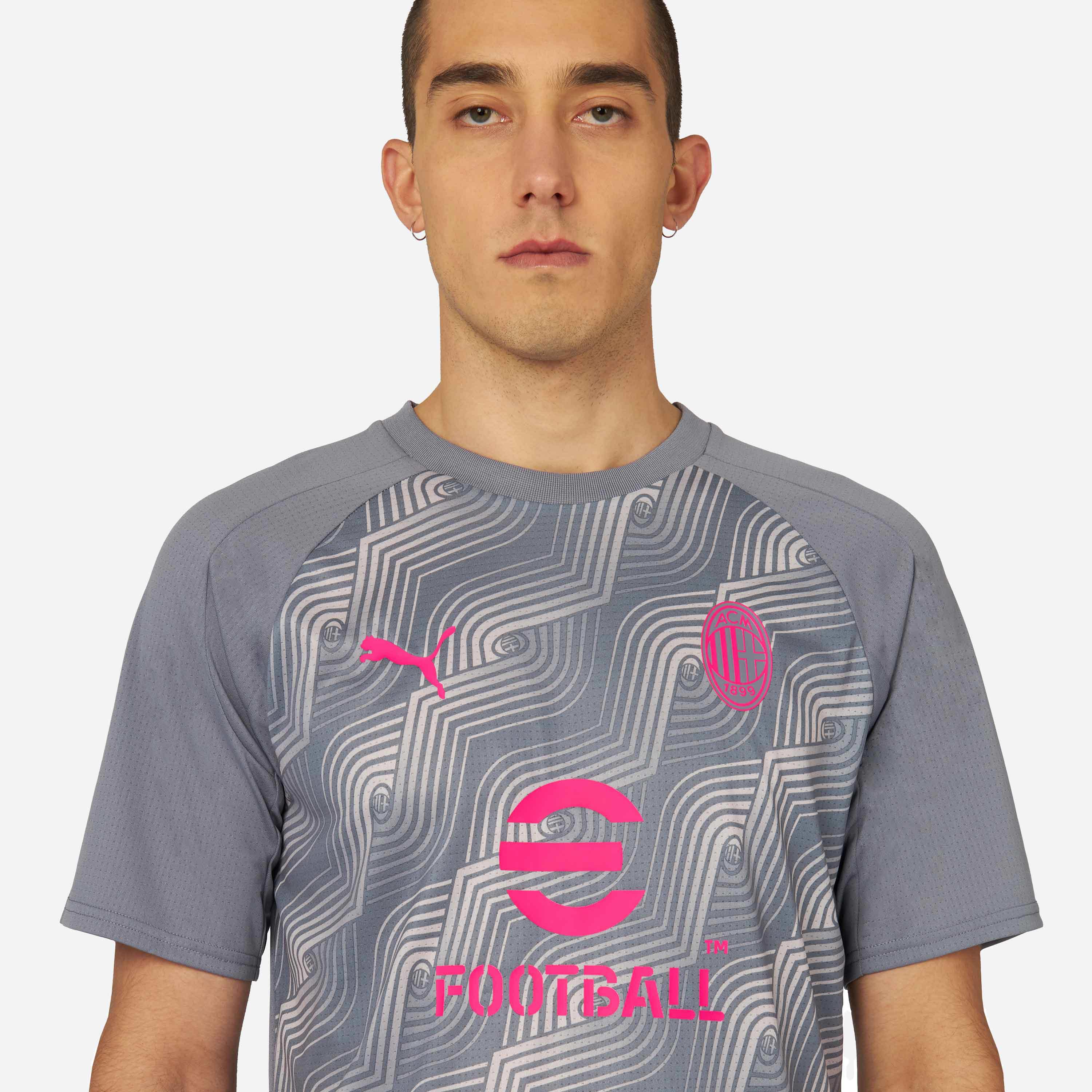 AC Milan Prematch 2024 Maglia Allenamento Uomo Geometrica