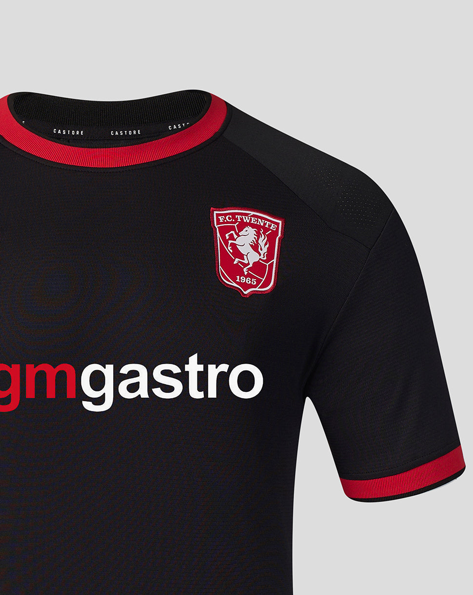 Twente Uitshirt 26/27 maglia uomo nera seconda maglia