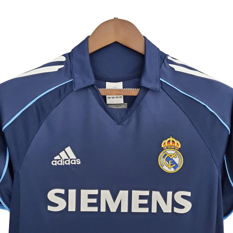 Real Madrid 2005/06 Seconda Maglia calcio retro blu S-XXL