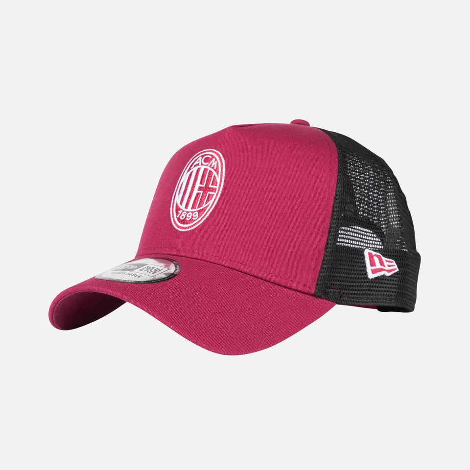 AC Milan New Era Trucker Cappello Fucsia One Size Rete