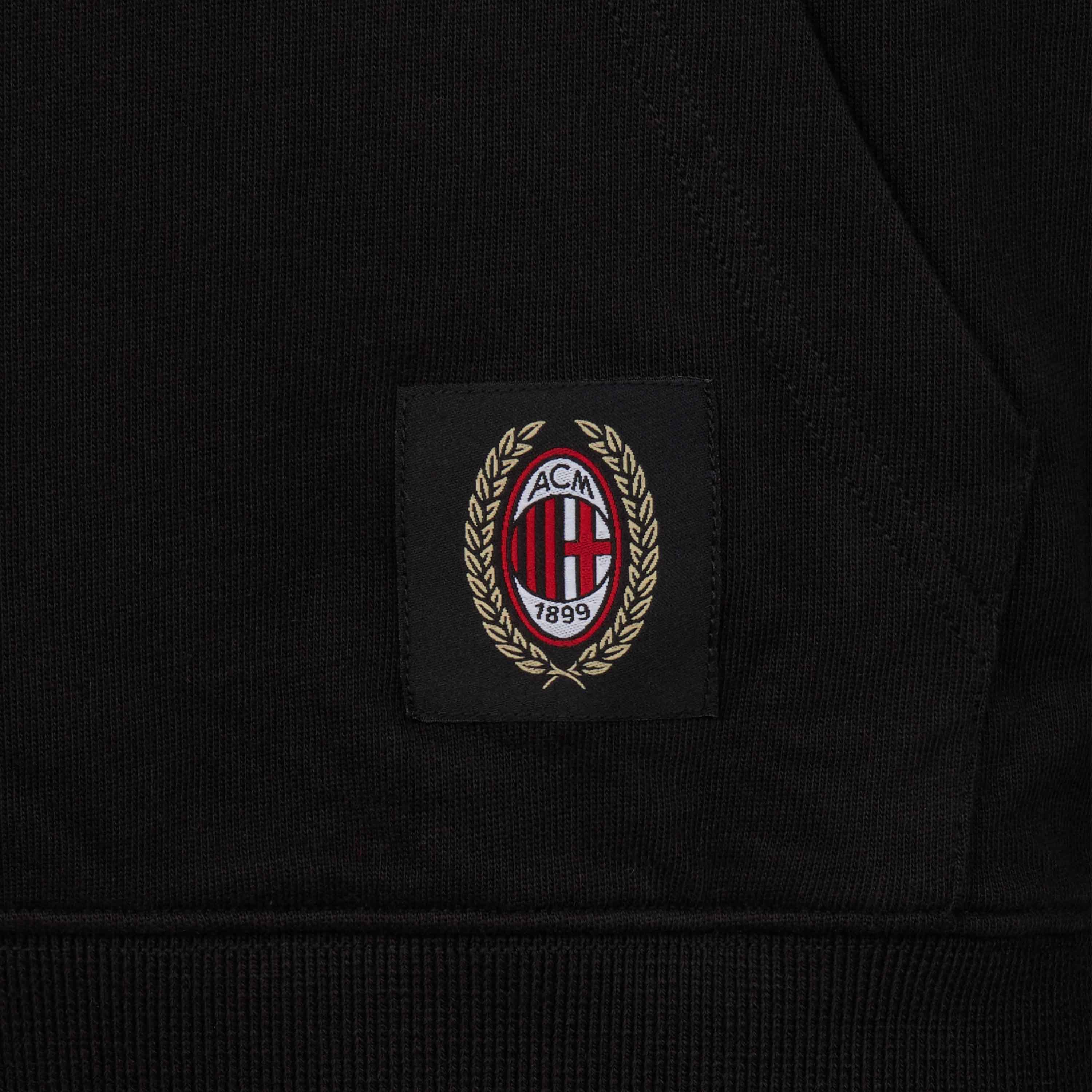 AC Milan Retro 2003 felpa con cappuccio cotone unisex