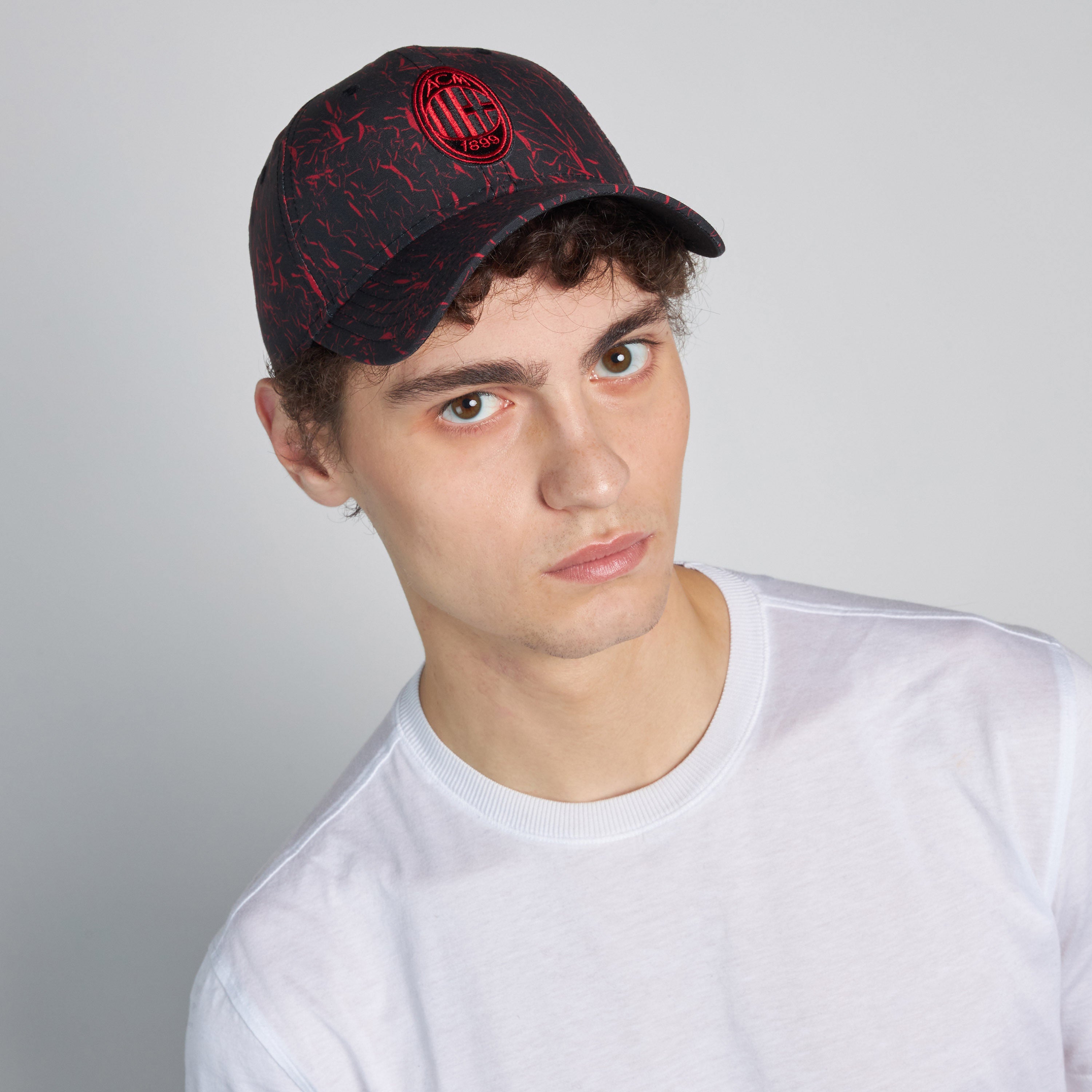 New Era 9FORTY AC Milan Cappello Nero Logo Cotone