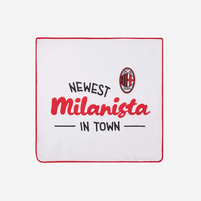 AC Milan Milanista coperta neonato bianca 81x75 cm
