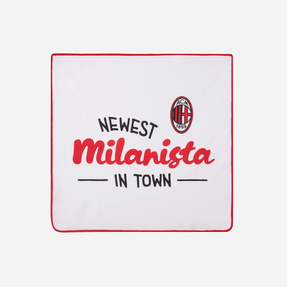 AC Milan Milanista coperta neonato bianca 81x75 cm