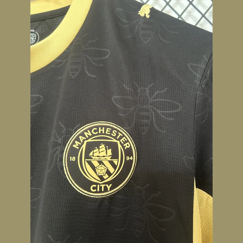 Tifoso Store Maglie da Calcio City Away 2026/27 maglia nera oro