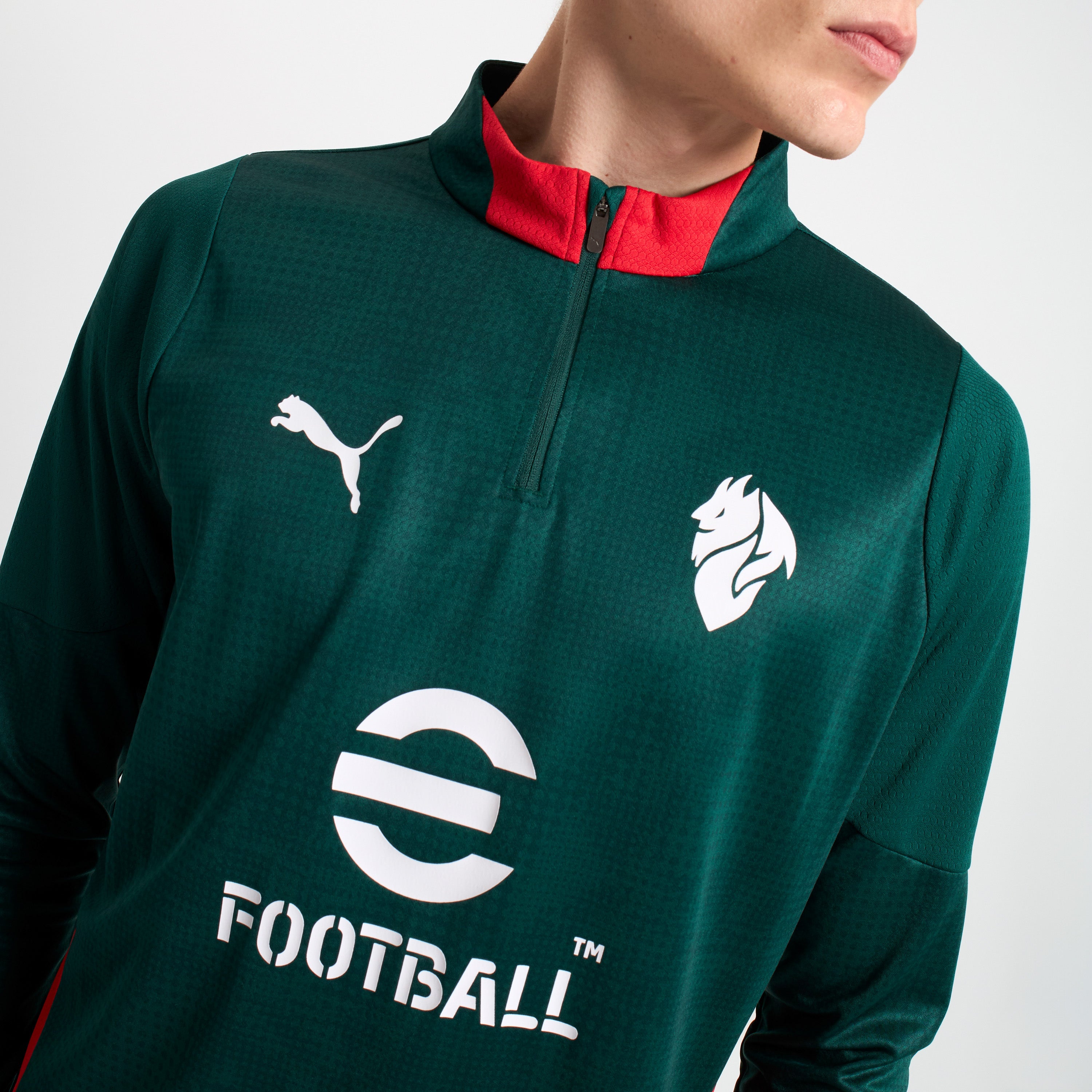 AC Milan Allenamento 1/4 Zip felpa verde 2025/26 uomo