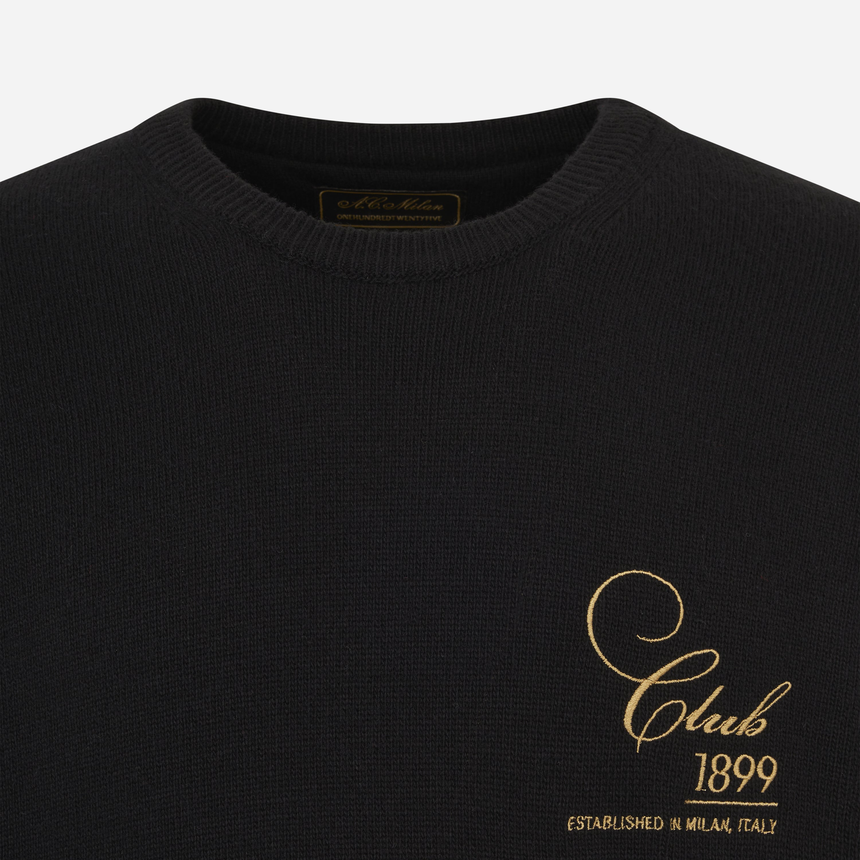 AC Milan Club 1899 maglione nero lana cashmere
