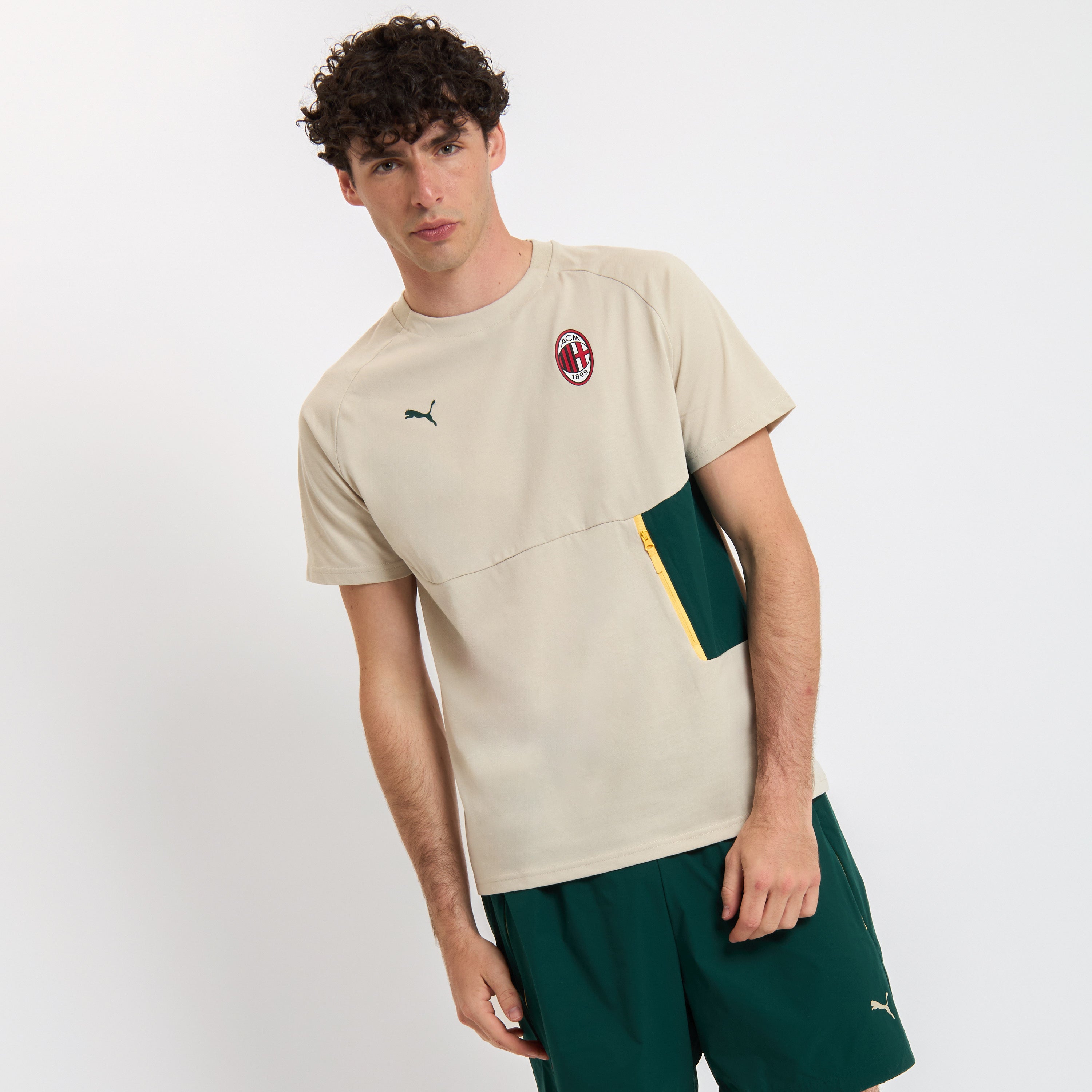 AC Milan Tute Pumatech 2025/26 beige t-shirt uomo