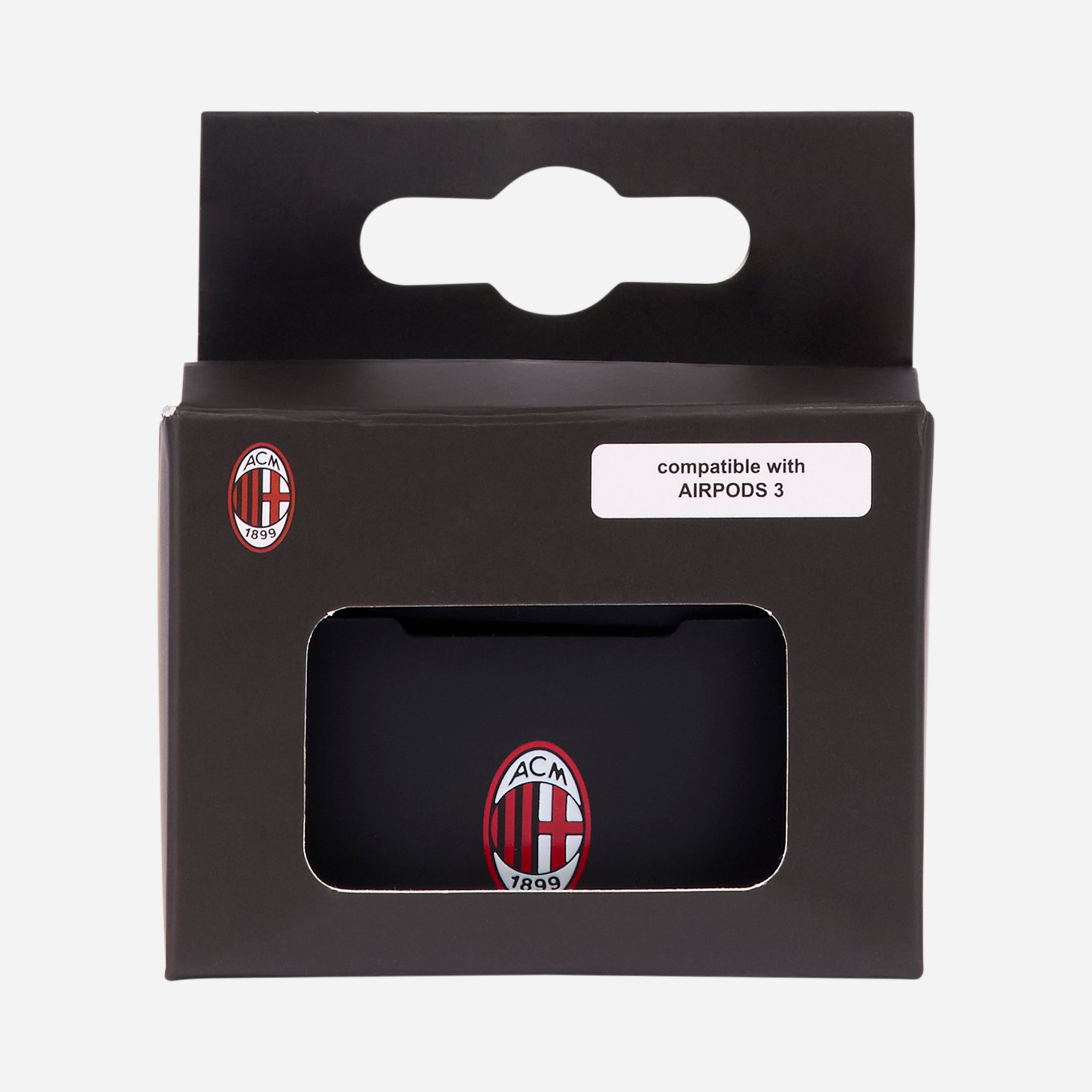 AC Milan Custodia AirPods 3 Nera Logo Ufficiale