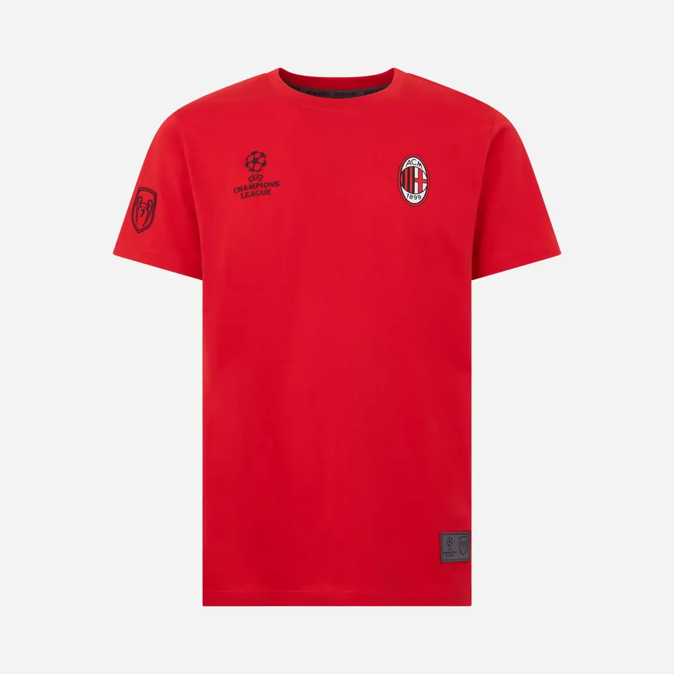 AC Milan Champions League maglietta rossa stampa taglia M