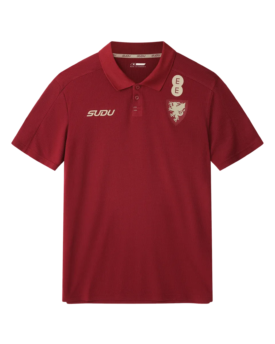 Wales Travel polo uomo bordeaux M