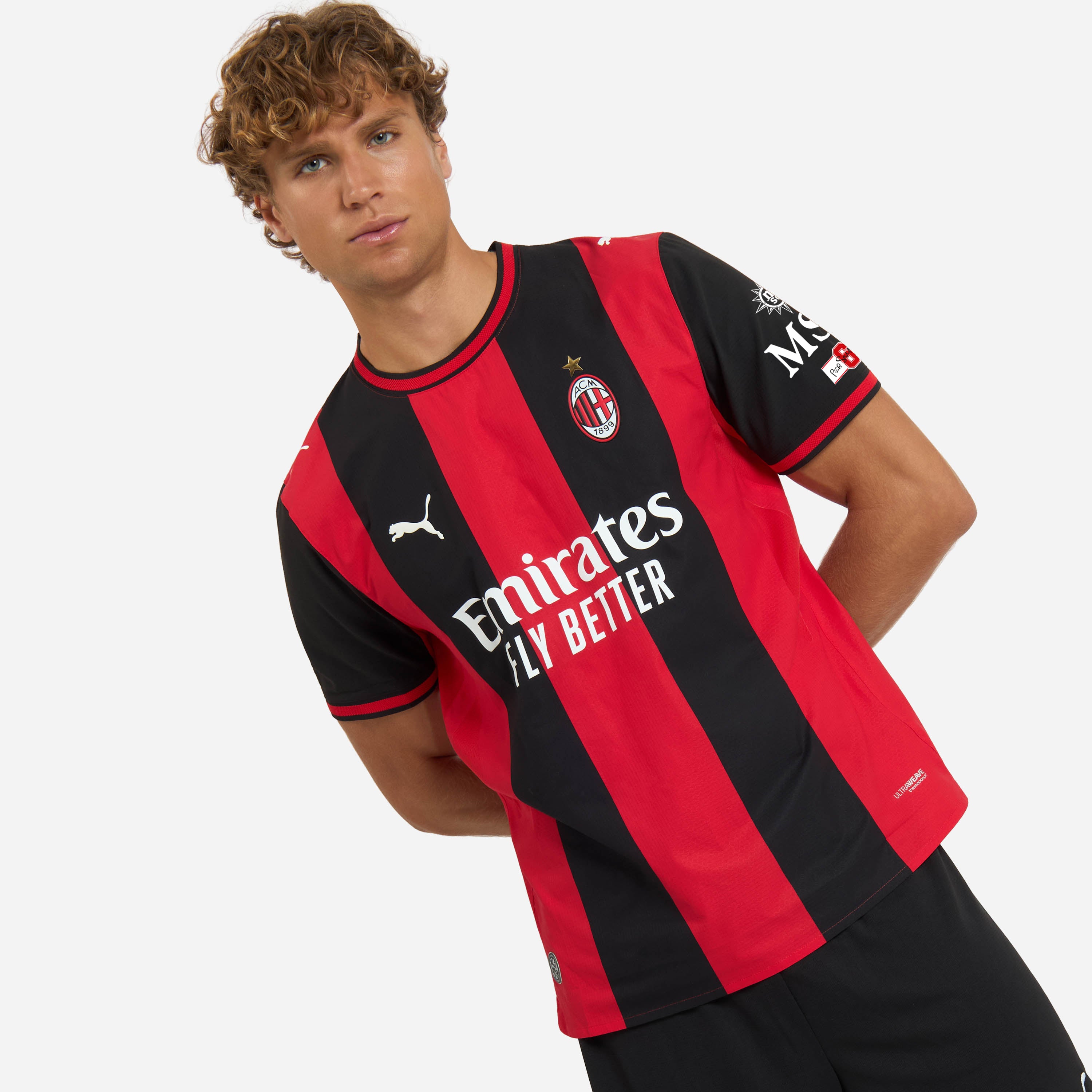 AC Milan Kit Gara Home Authentic 2026/27 Maglia Uomo M