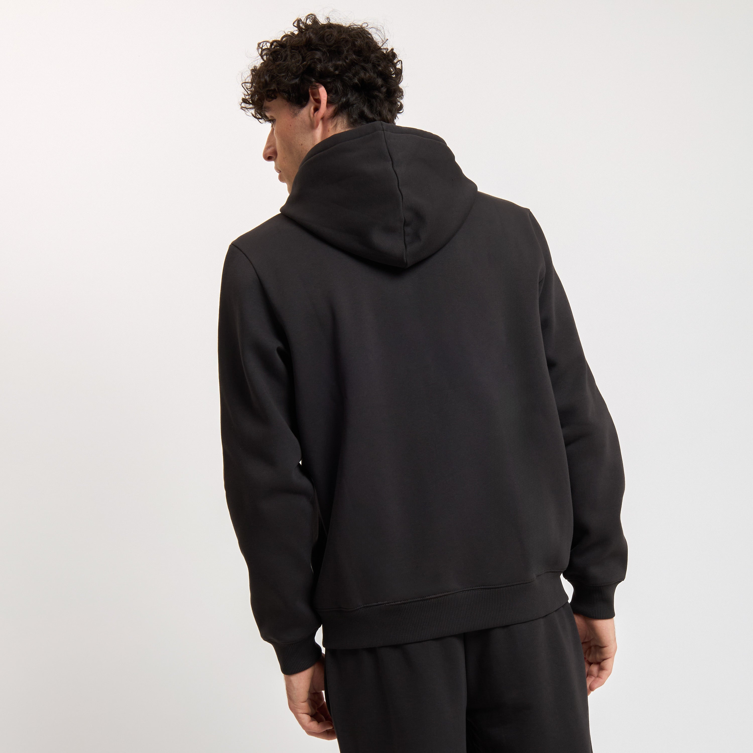 AC Milan Essential Collection Felpa con Zip Nera Uomo Cotone