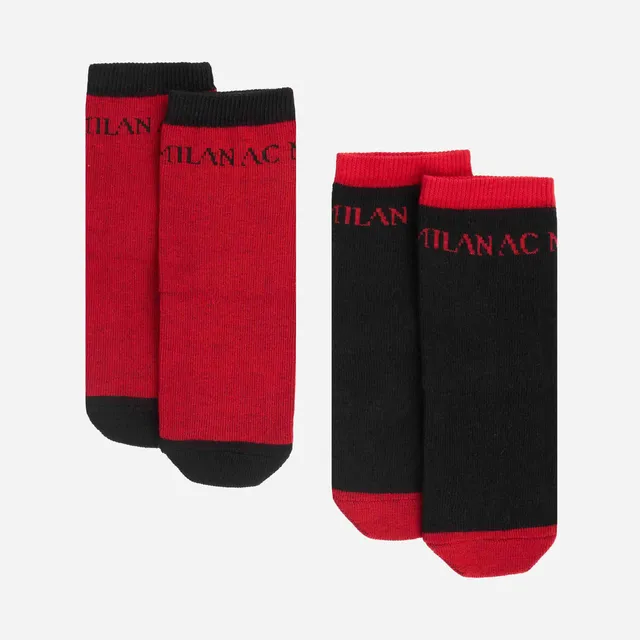 AC Milan calzini bambino box set cotone logo
