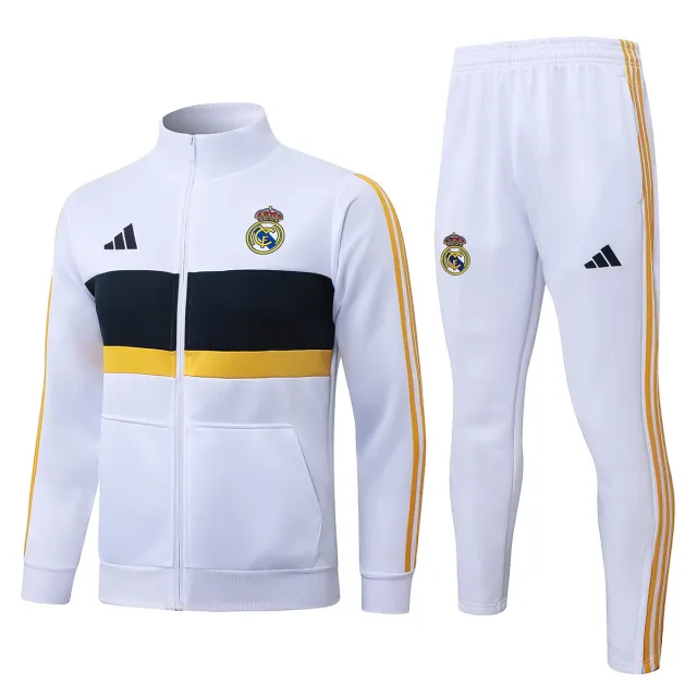 Tifoso Store Real Madrid 2026/27 Tuta Bianca Fascia Blu Gialla