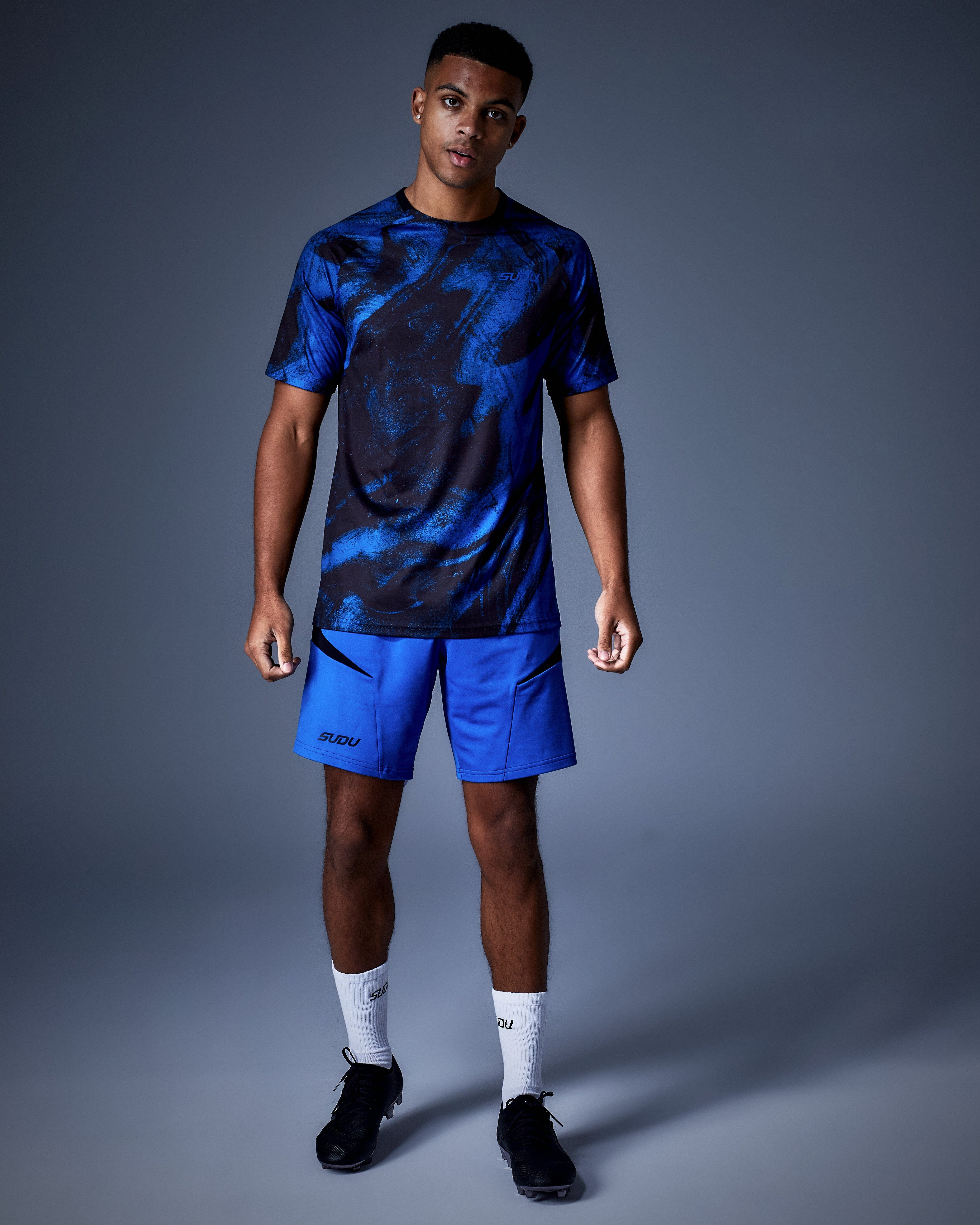 SUDU Clothing SPT 01 Play t-shirt nero blu uomo