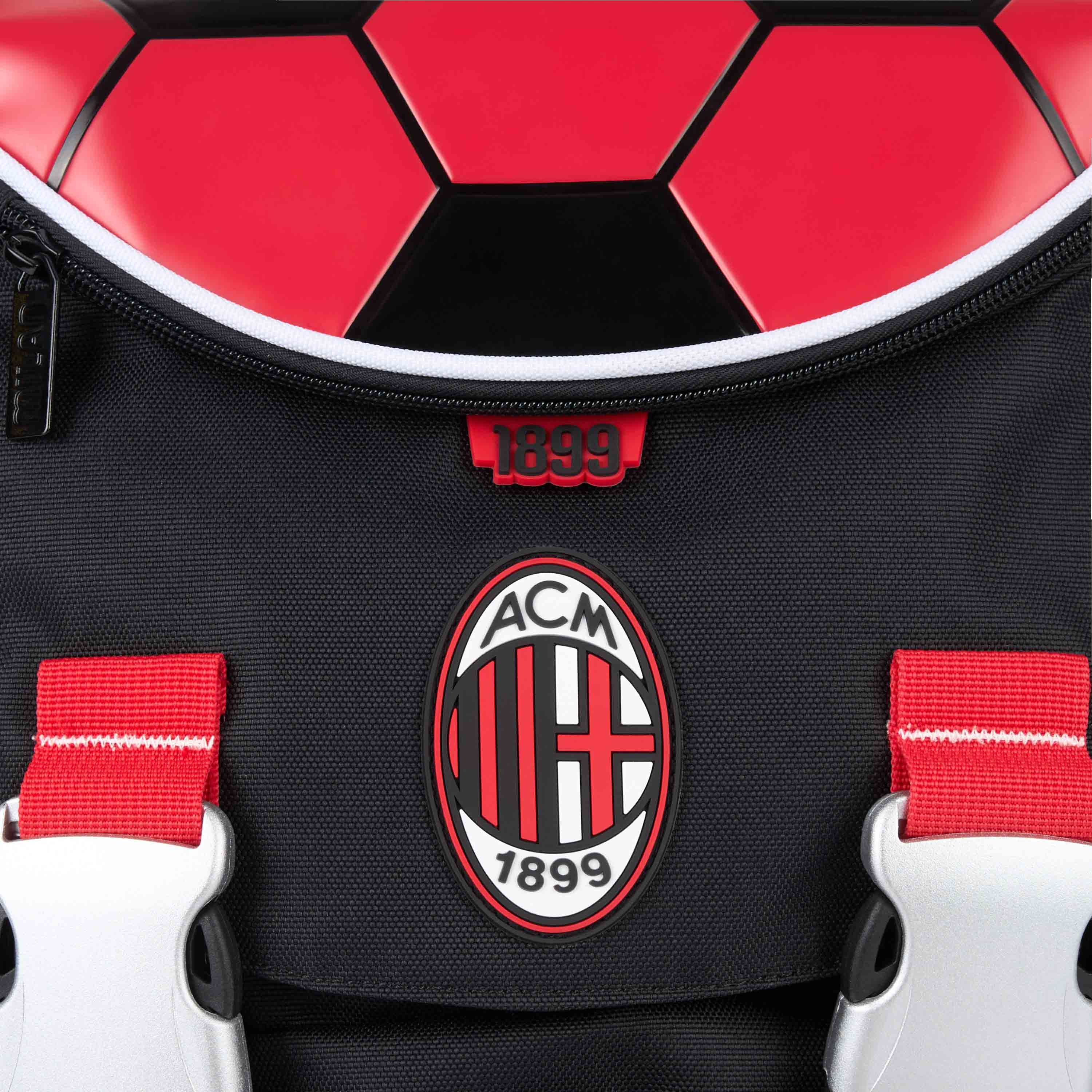 AC Milan Borsa Zaini zaino scuola large rosso nero 24L