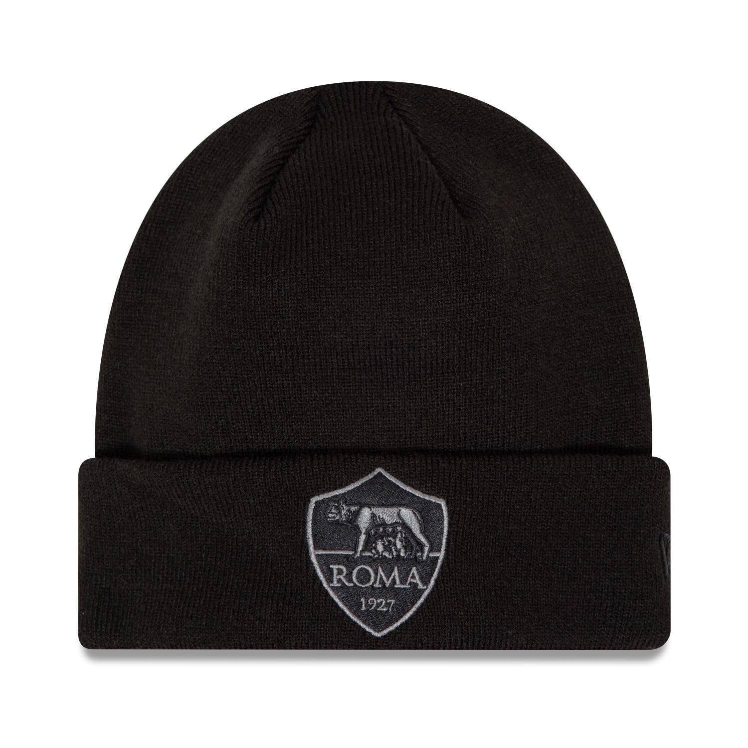 Roma Fanshop Crest Red cuff beanie cappello rosso