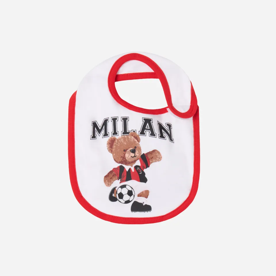 AC Milan Accessori Milan Baby Bib Teddy bavaglino neonato