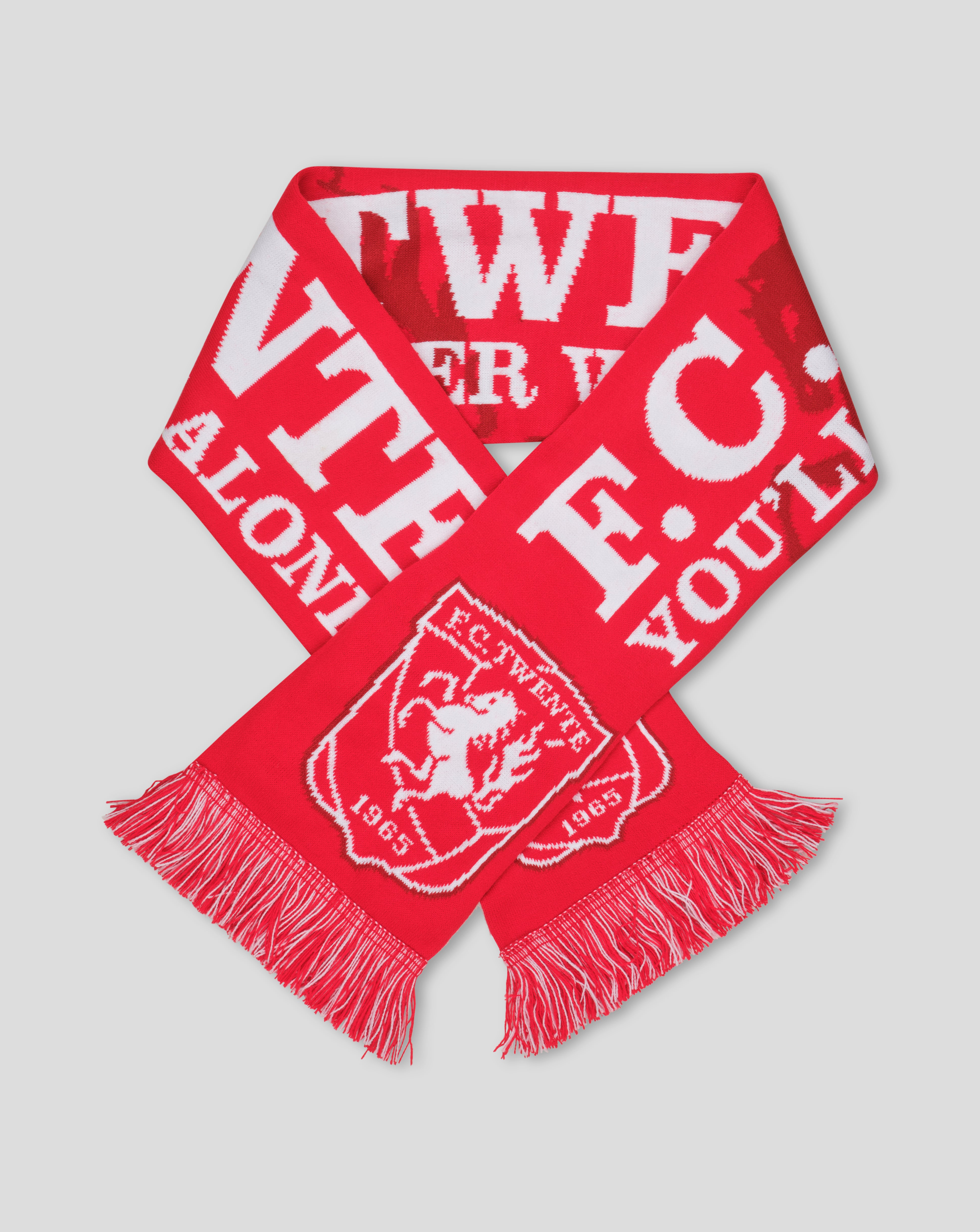 Twente Sciarpa You'll Never Walk Alone Rossa Unica