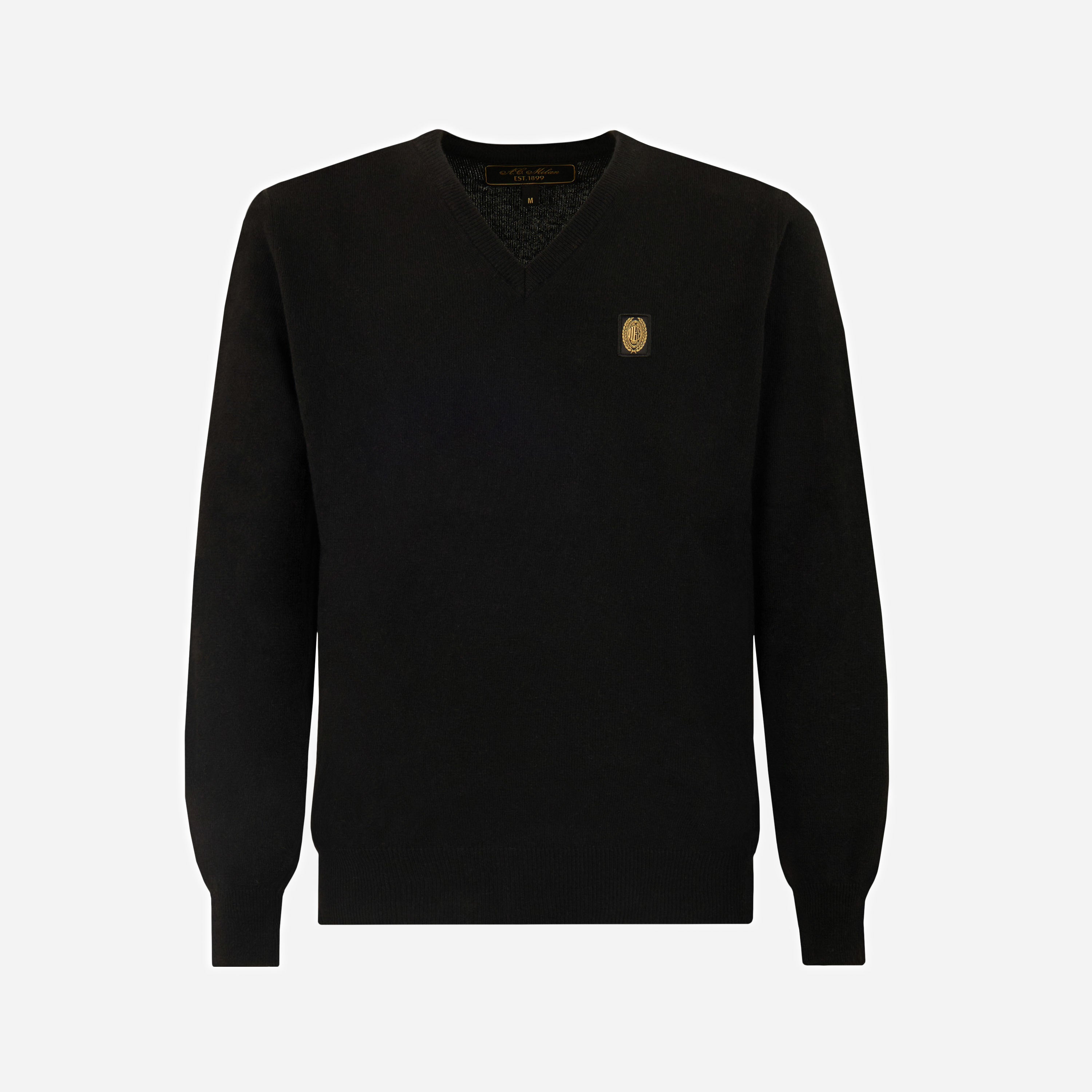 AC Milan Gold Essential maglione scollo V uomo cashmere