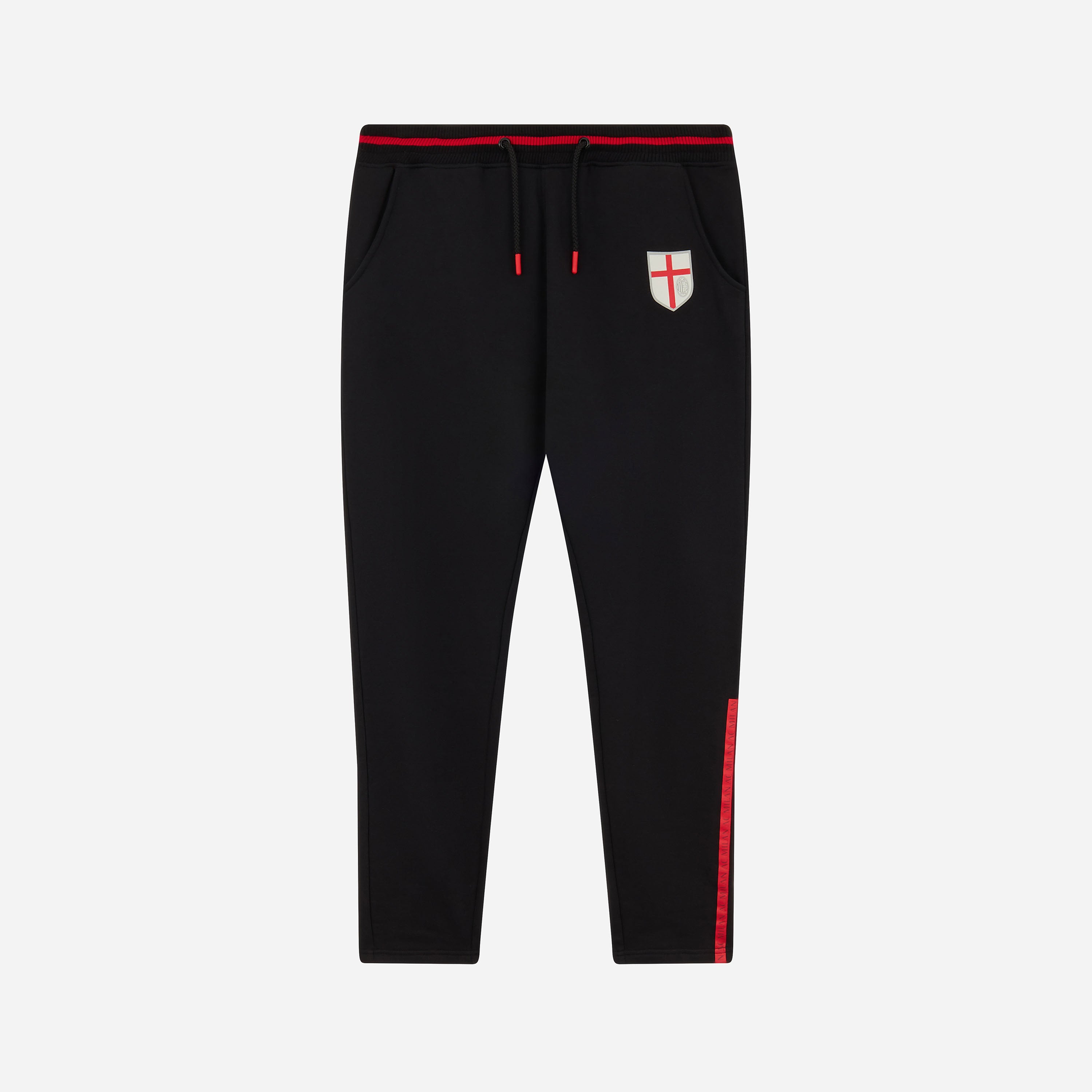 AC Milan pantaloni tuta neri elastico uomo