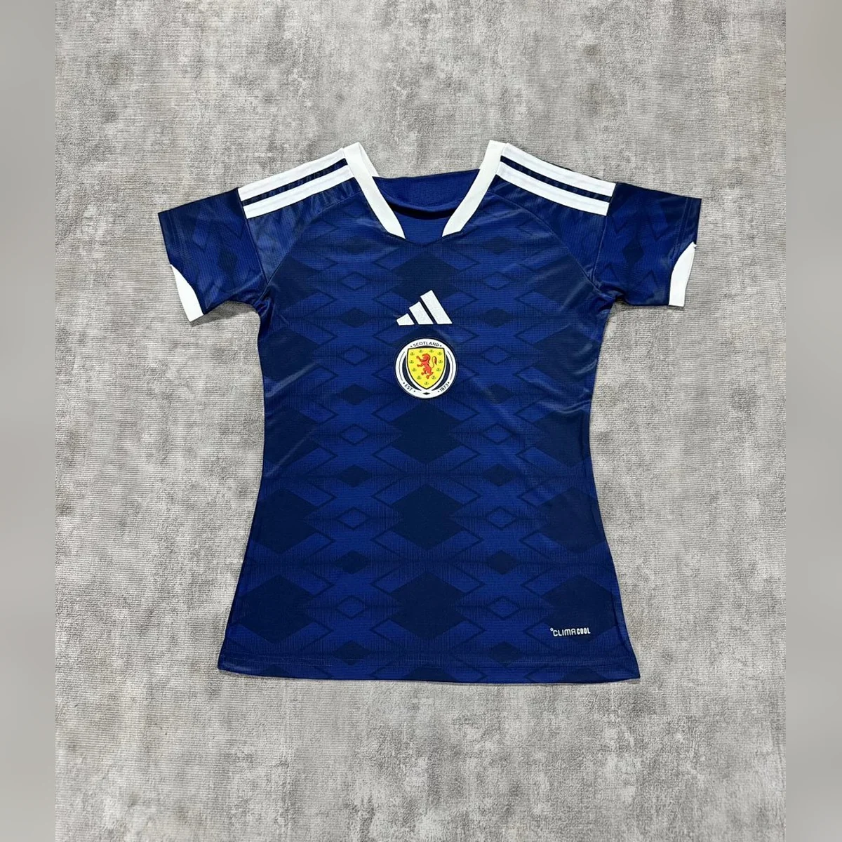 Scozia Donna Prima Maglia 2026/27 blu navy rombi