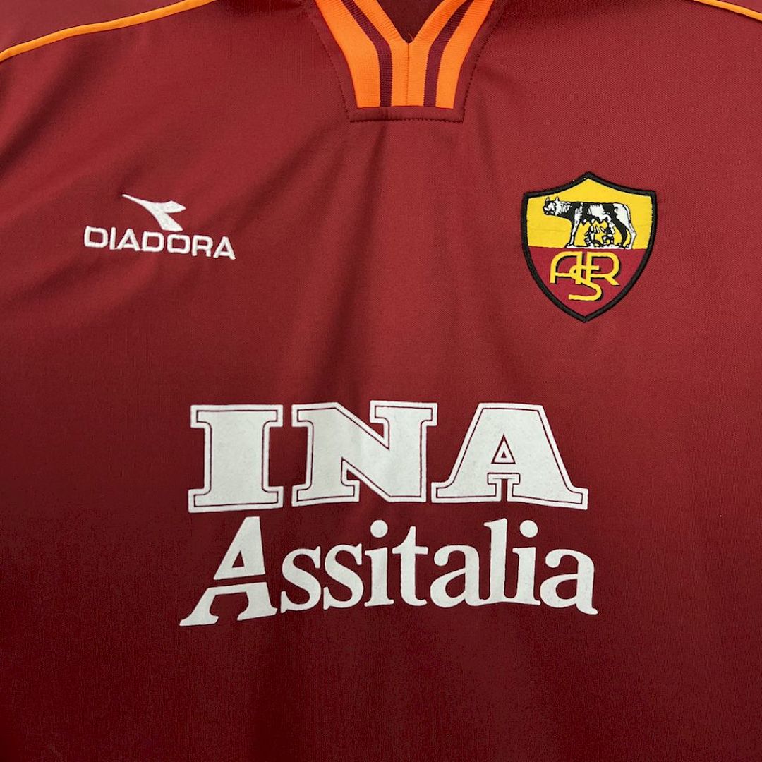 Tifoso Store Maglie da Calcio Roma 1998/99 maglia home giallorossa