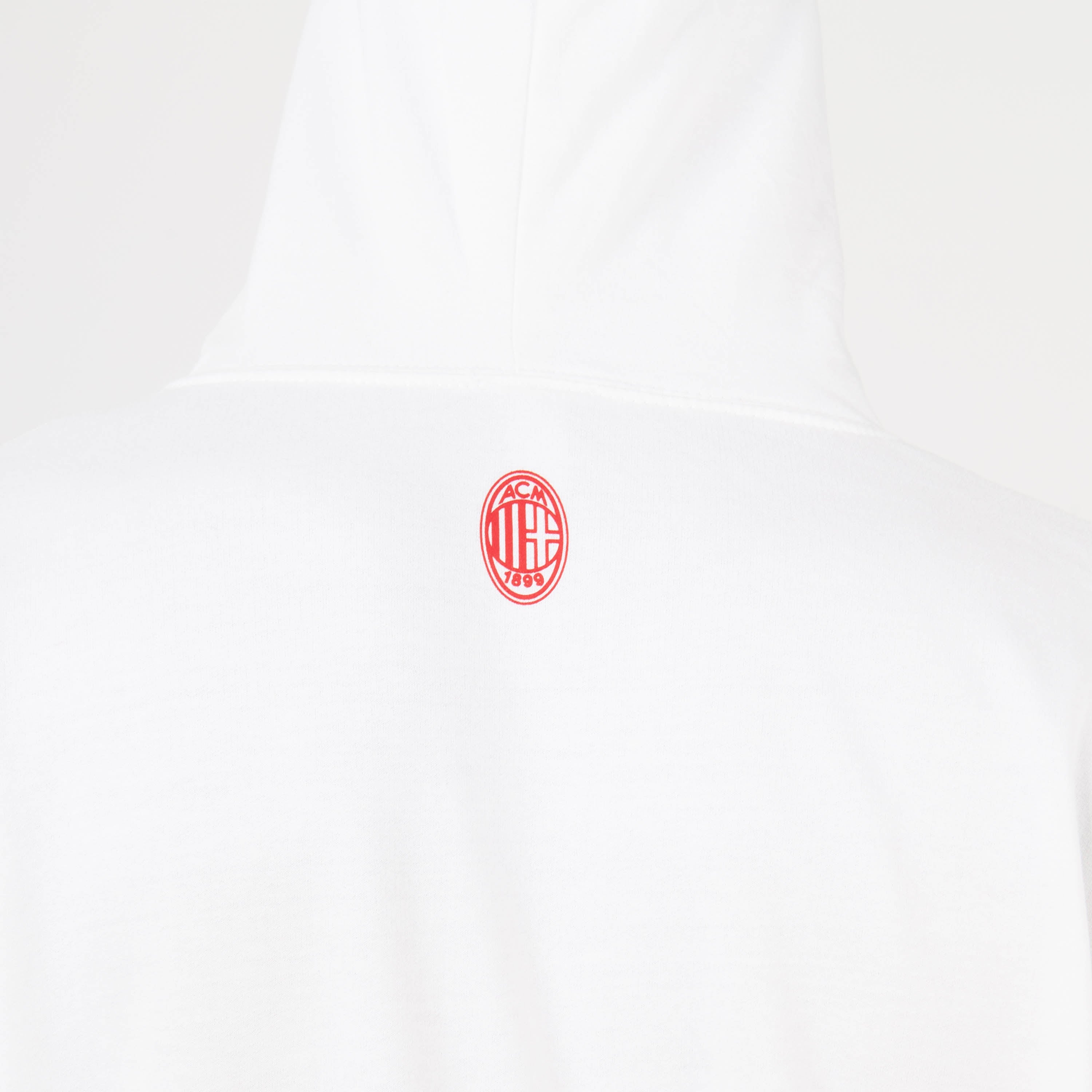 AC Milan College Collection felpa cappuccio uomo cotone
