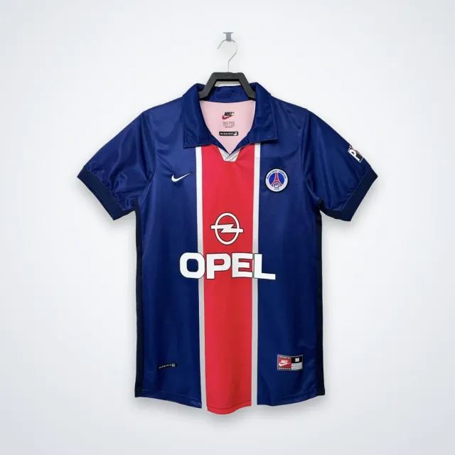 PSG 1998/99 maglia home blu striscia rossa collezione retro