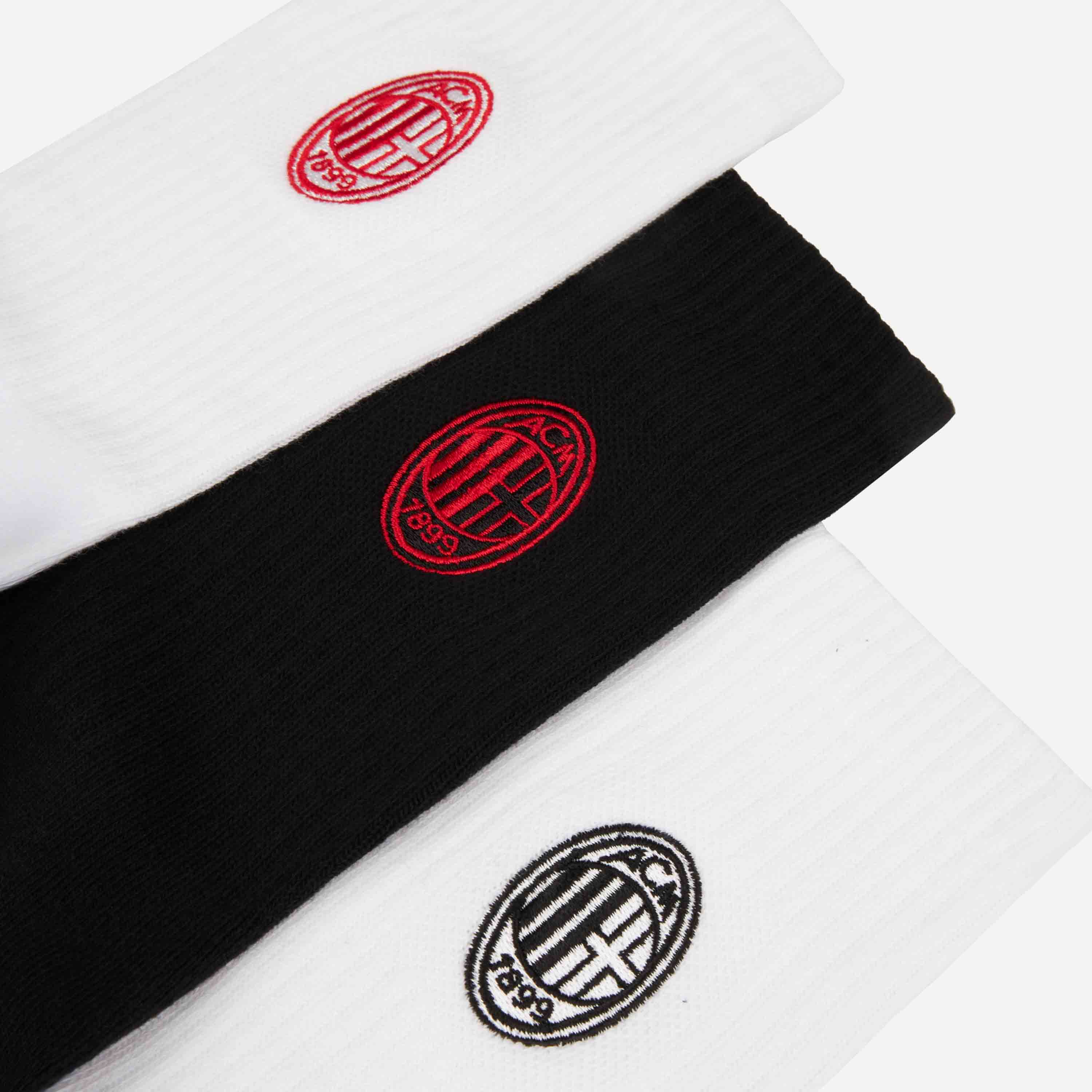 AC Milan Box Set Calzini Uomo Cotone M-L