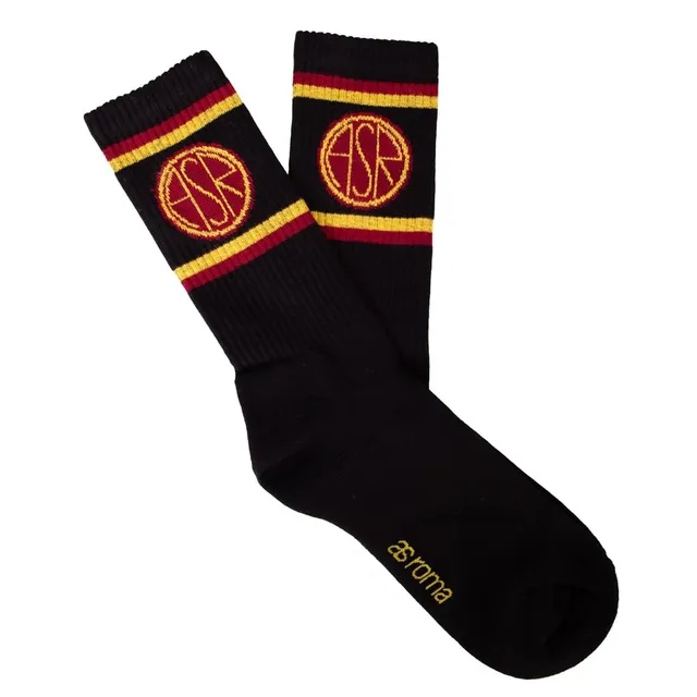 Roma Fanshop Abbigliamento calzini unisex adulto neri