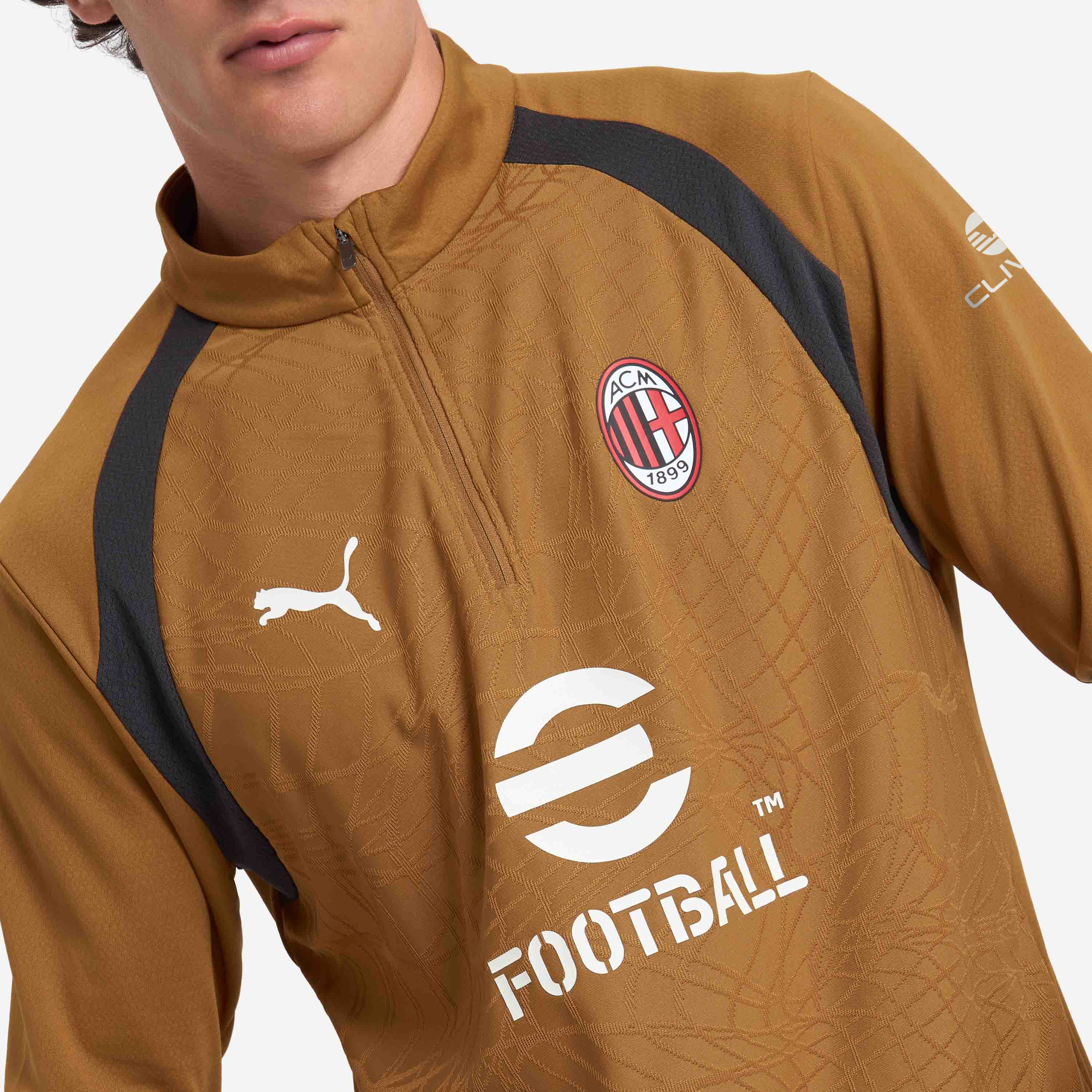 AC Milan Allenamento Training 2026/27 maglia uomo oro manica lunga
