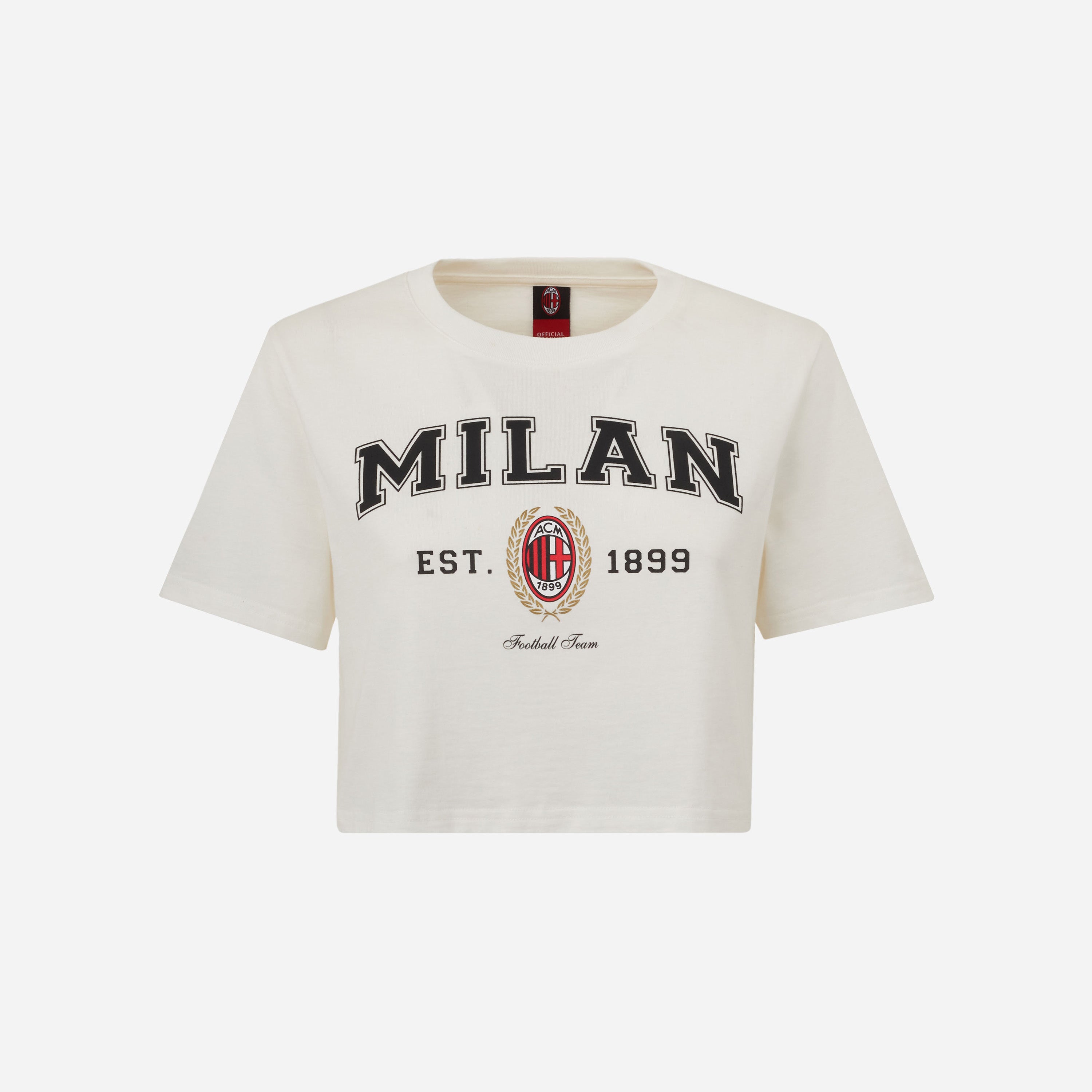 AC Milan College Collection Crop Top Donna Maglia Cotone