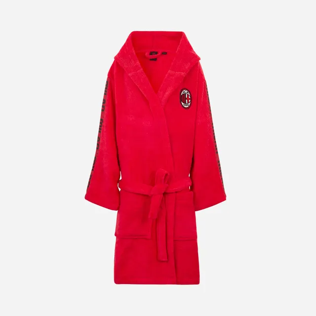 AC Milan Kids Red Bathrobe accappatoio bambino rosso 10 anni