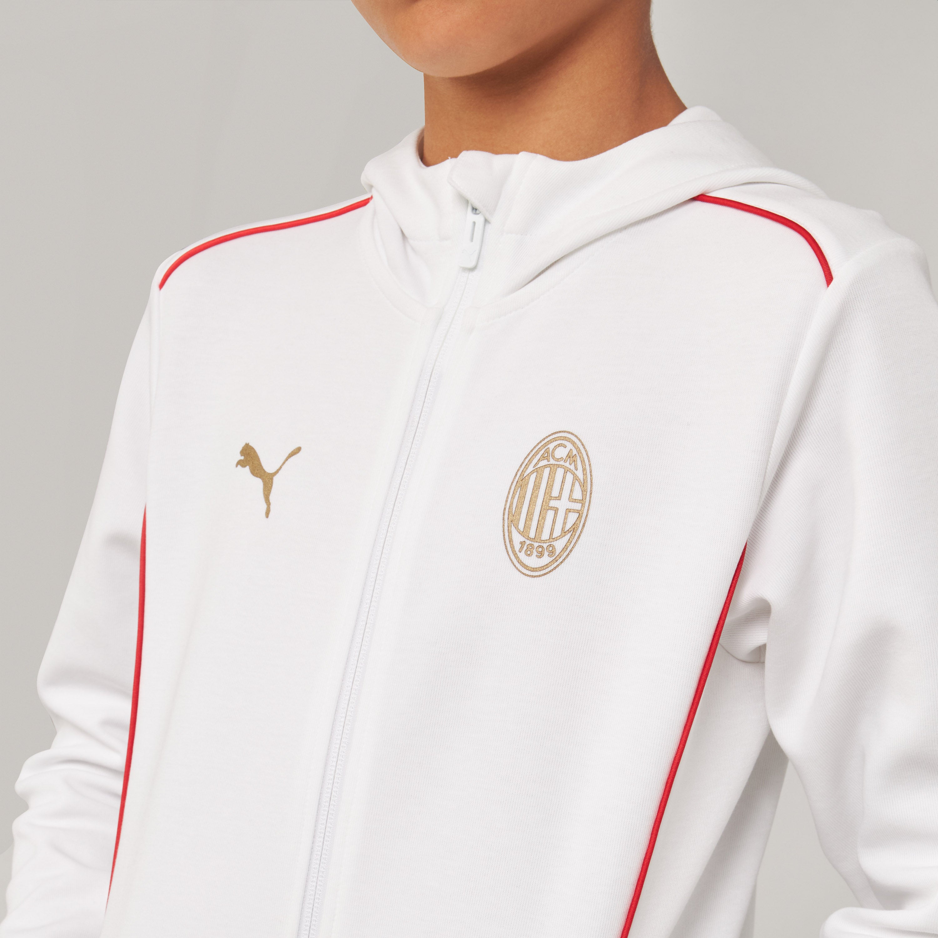 Milan Casuals Giacca Bambino con Cappuccio e Zip 24/25