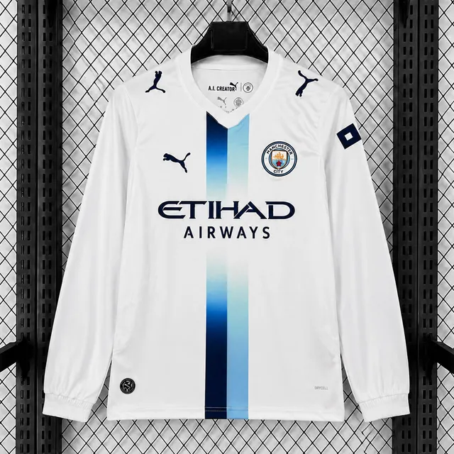 Manchester City 2026/27 Terza Maglia calcio manica lunga S-XXL