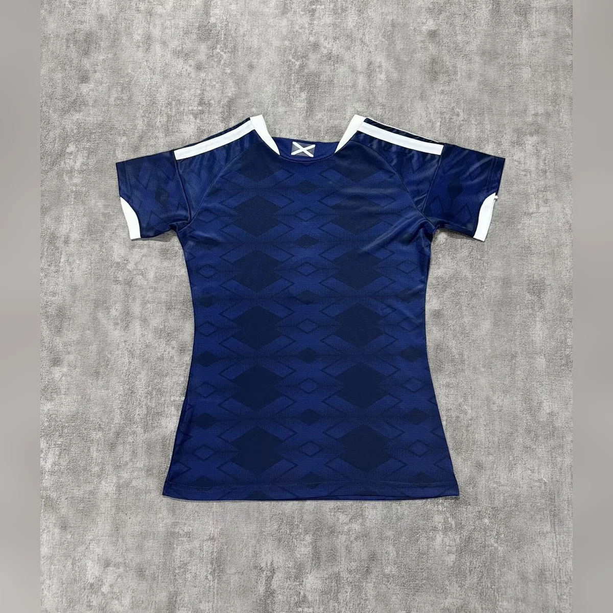 Scozia Donna Prima Maglia 2026/27 blu navy rombi