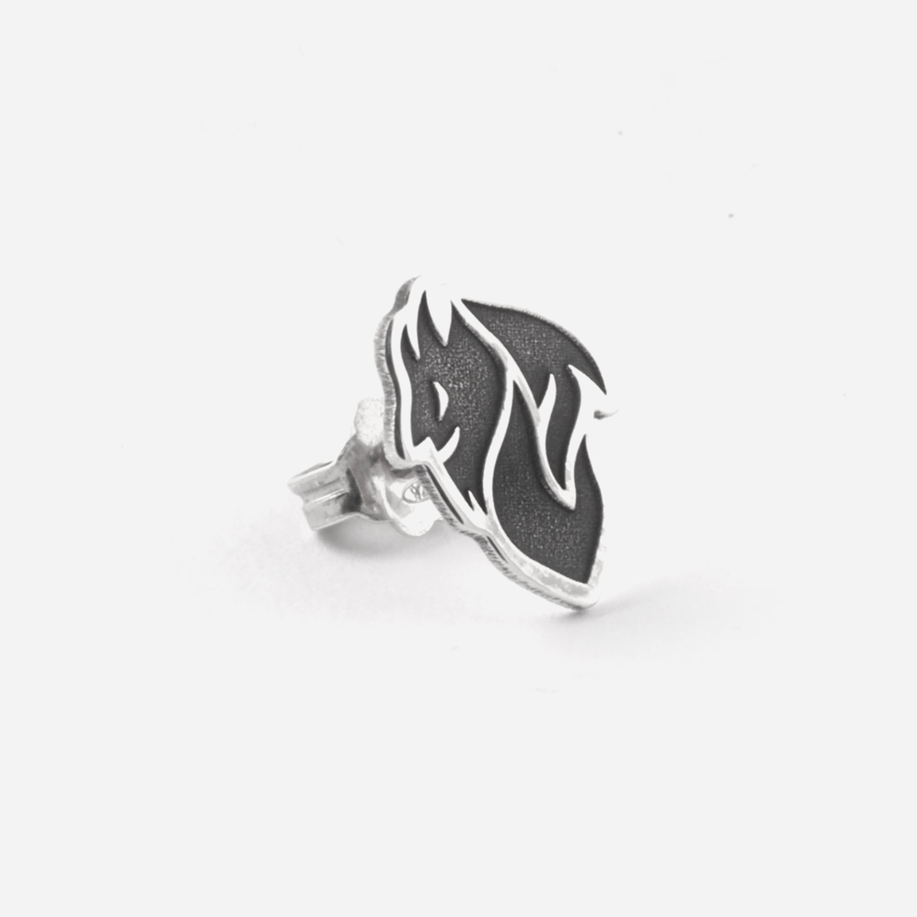 Nove25 Milan Silver Devil orecchino argento taglia unica