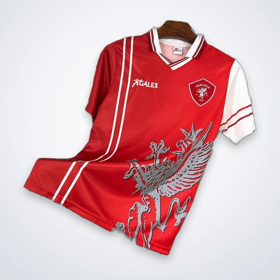 Perugia 1998/99 maglia retro rossa casalinga taglia L