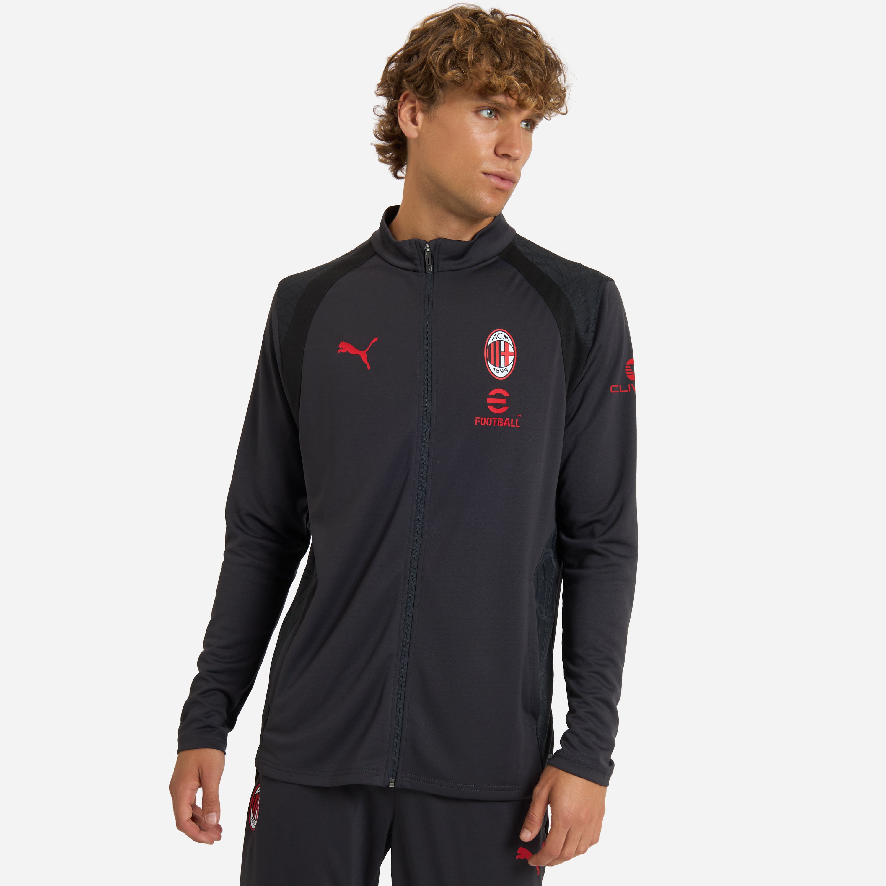 AC Milan Training 2026/27 giacca grigia zip uomo