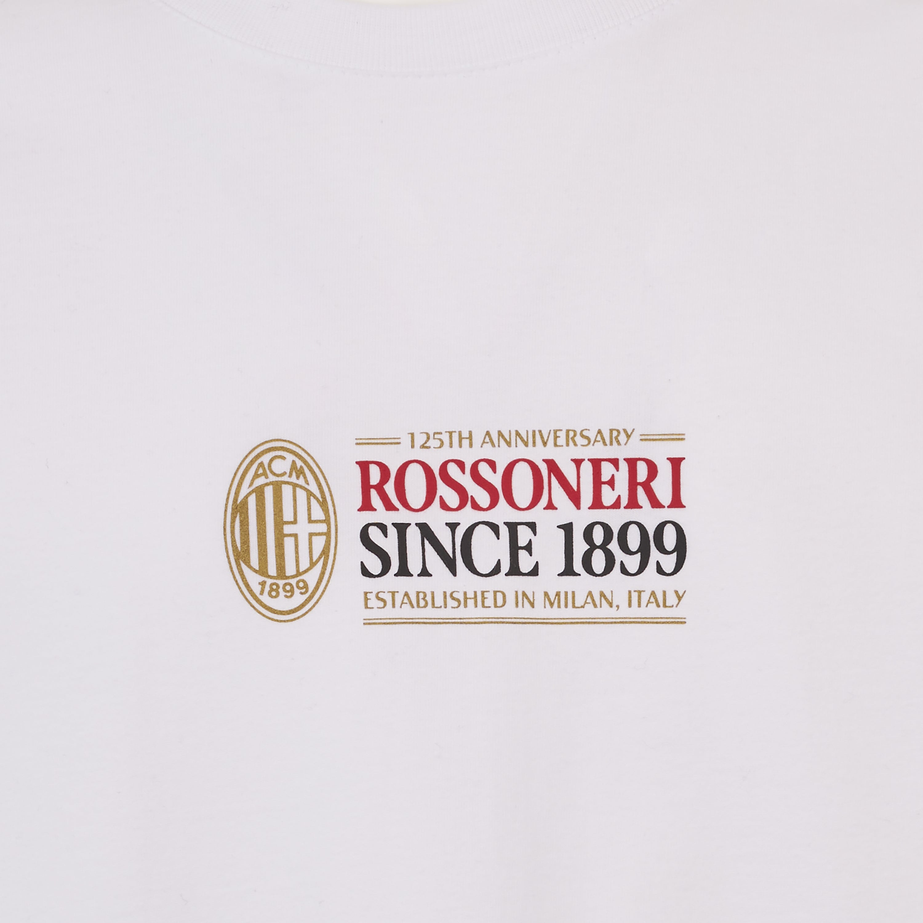 AC Milan Rossoneri Since 1899 T-Shirt bianca taglia M cotone