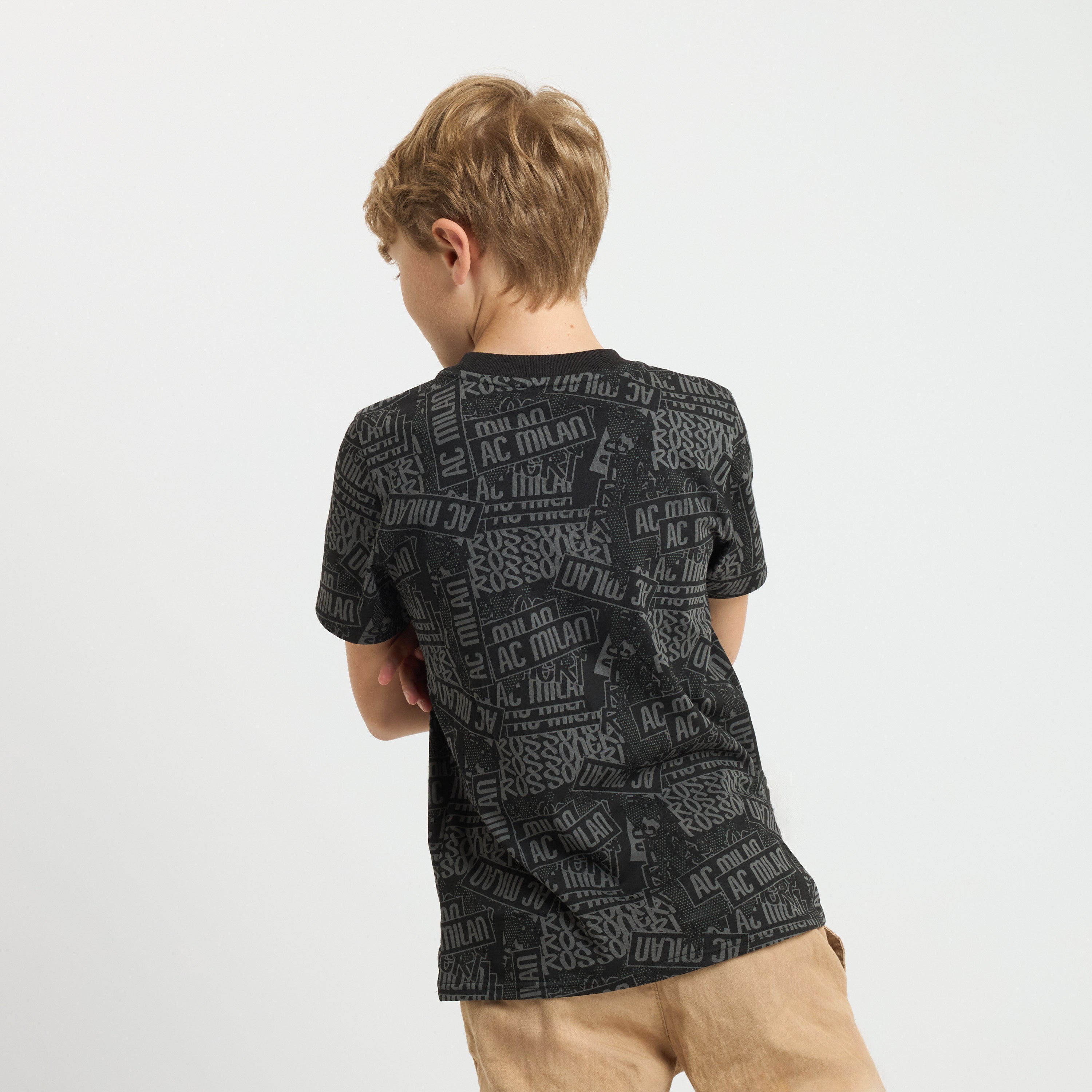 AC Milan Magliette Milan Culture Collection t-shirt bambino nera cotone