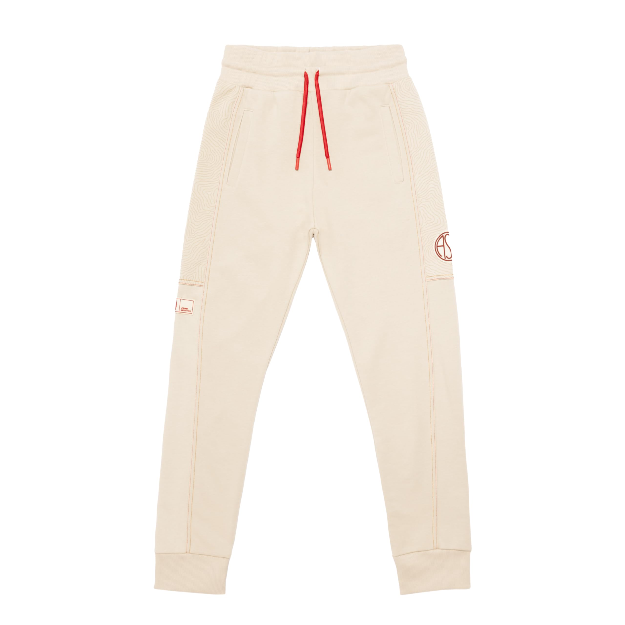 AS Roma Imprinting Jogger Pantaloni tuta crema M