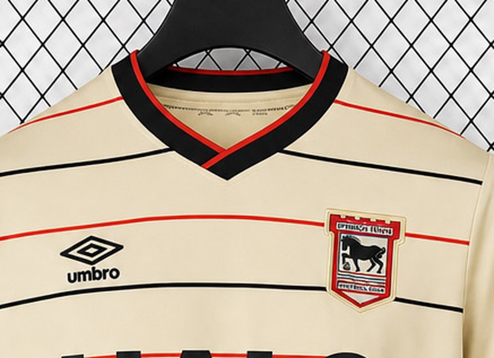 Tifoso Store Ipswich 2026/27 seconda maglia calcio crema