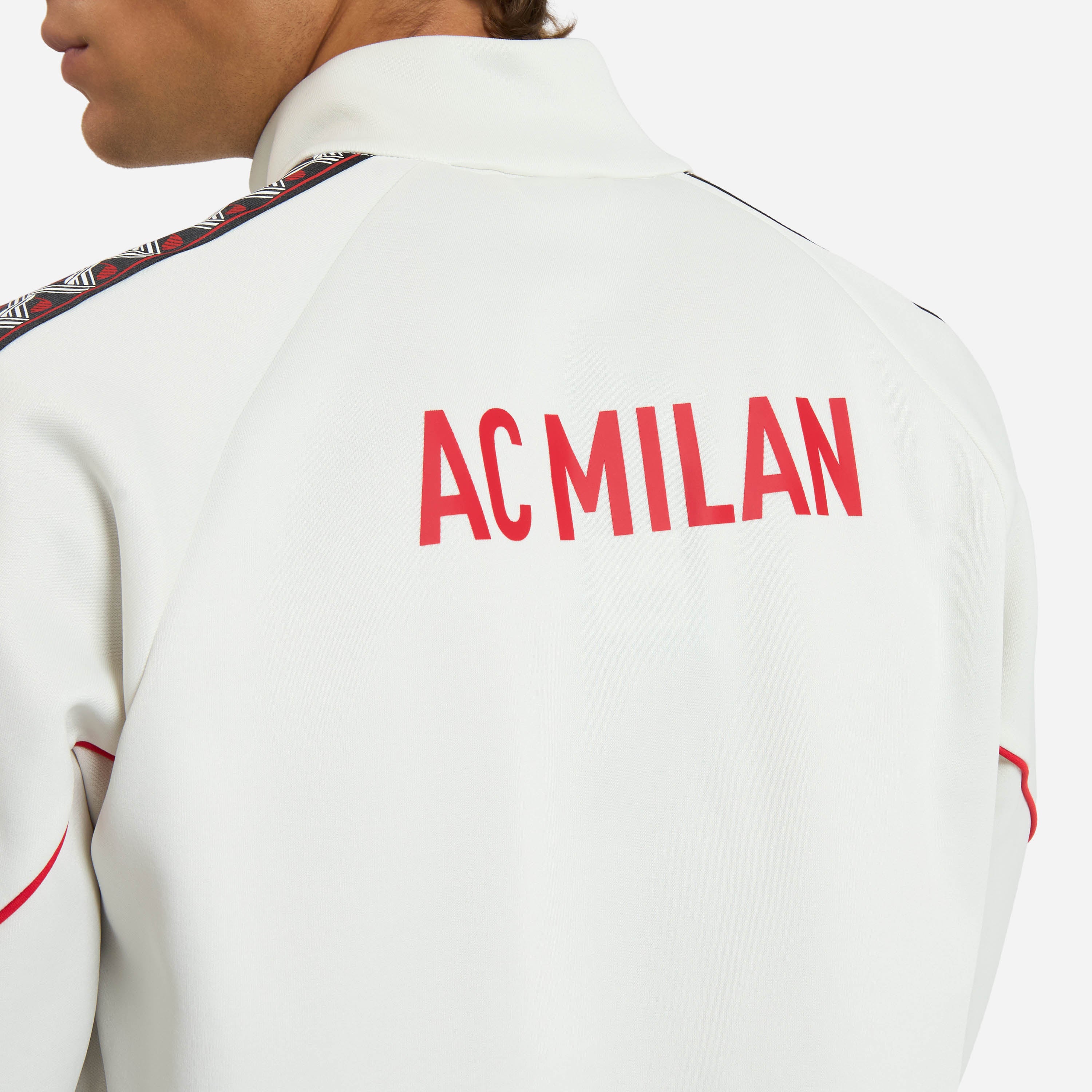 AC Milan King Collection giacca uomo bianca con zip