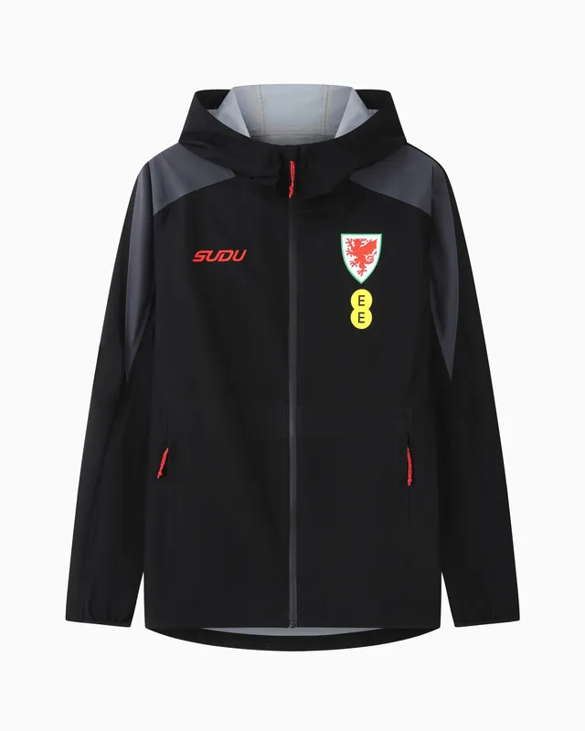 Wales Training giacca SUDU 2026-28 Staff leggera nera